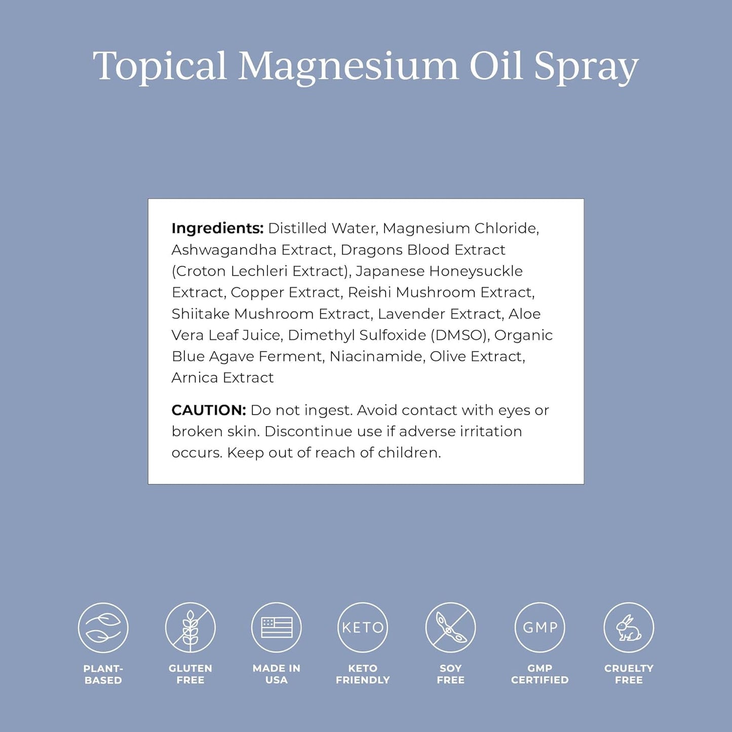 CYMBIOTIKA Topical Magnesium Oil Spray for Body, USA Made, Supplement for Leg Cramps, Muscle, Joint Health & Sleep Support, Includes Magnesium Chloride, Lavender Extract, Aloe Vera - Skin Applicator