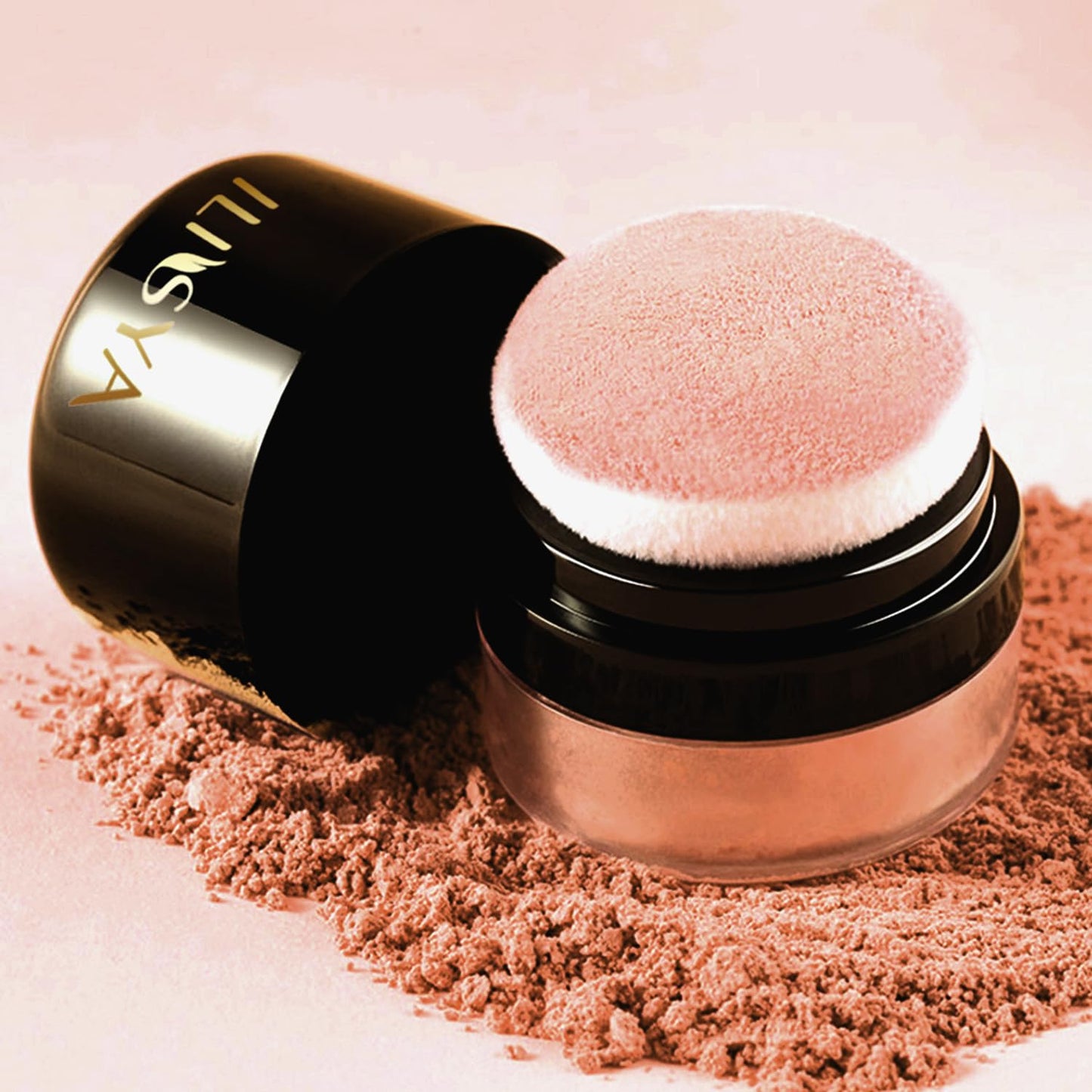 Face Blush Powder Makeup Soft Mushroom Blush for Cheeks Long Lasting Makeup Powder Highlight - Matte Finish (Bronze Gingko)-2 Boxes