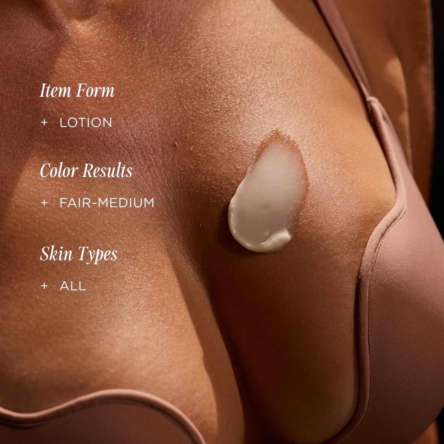 '+ Lux Unfiltered N°32 Body Sculpting Gradual Tanning Lotion - Self Tanner Firming Body Lotion with Peptides and Caffeine - Firms & Tones Skin - Vegan & Cruelty-Free Sunless Tanner - Sandstone