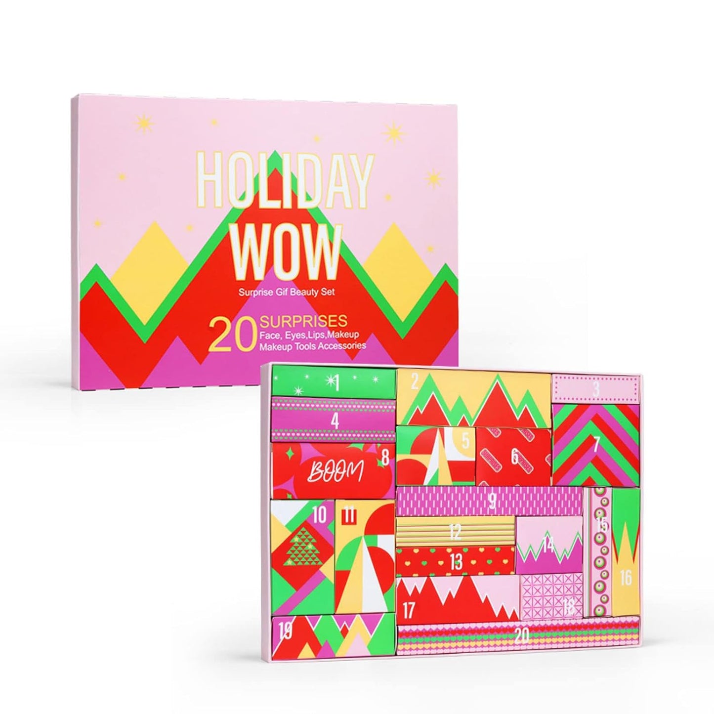 All-in-one Holiday Make up Gift Set | Makeup Kit for Women Full Kit Essential Starter Bundle Include Eyeshadow Palette Lipstick Blush Foundation Concealer Face Powder Mascara Lipgloss Brush