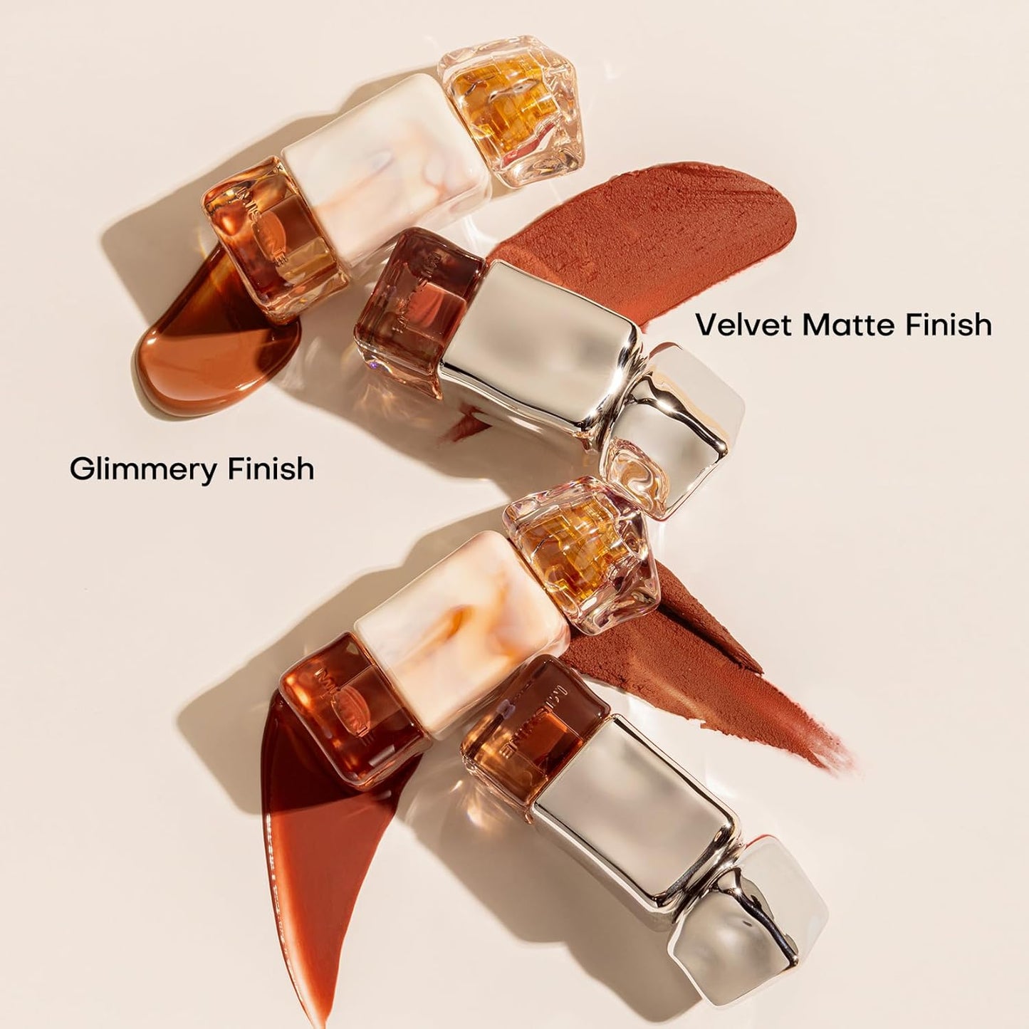 Mistine Makeup Velvet Lip Gloss Matte Lip Cream Liquid Lipstick Softening with Hyaluronic Acid Lip Tint, Non-Sticky Lightweight Lip Color V01 Sunset Afterglow 0.1 fl oz