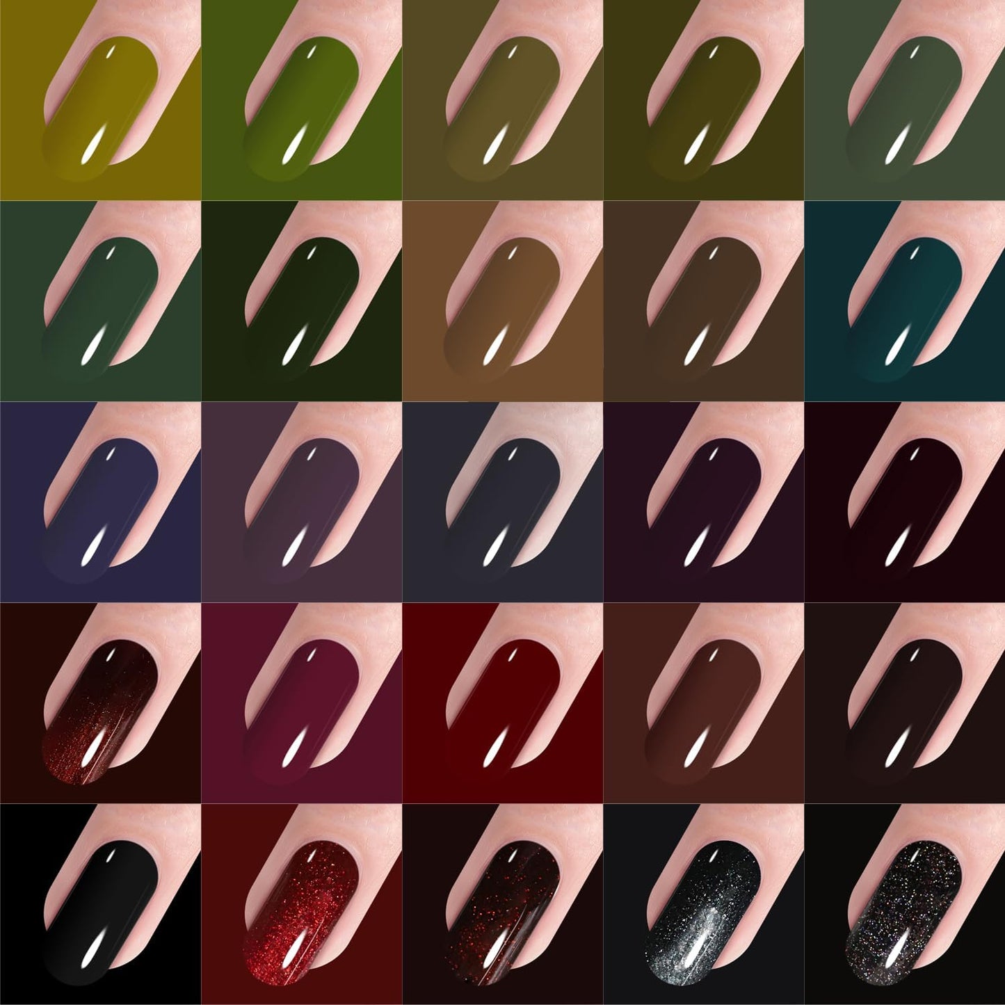 Vishine 48PCS Gel Nail Polish Kit with UV Light include 45 Colors Gel Polish Nail Kit Soak Off Base Coat No Wipe Top Coat Matte Top Coat Nail Polish Set Manicure Tools Nail Lamp Nail Gel Kit for Women