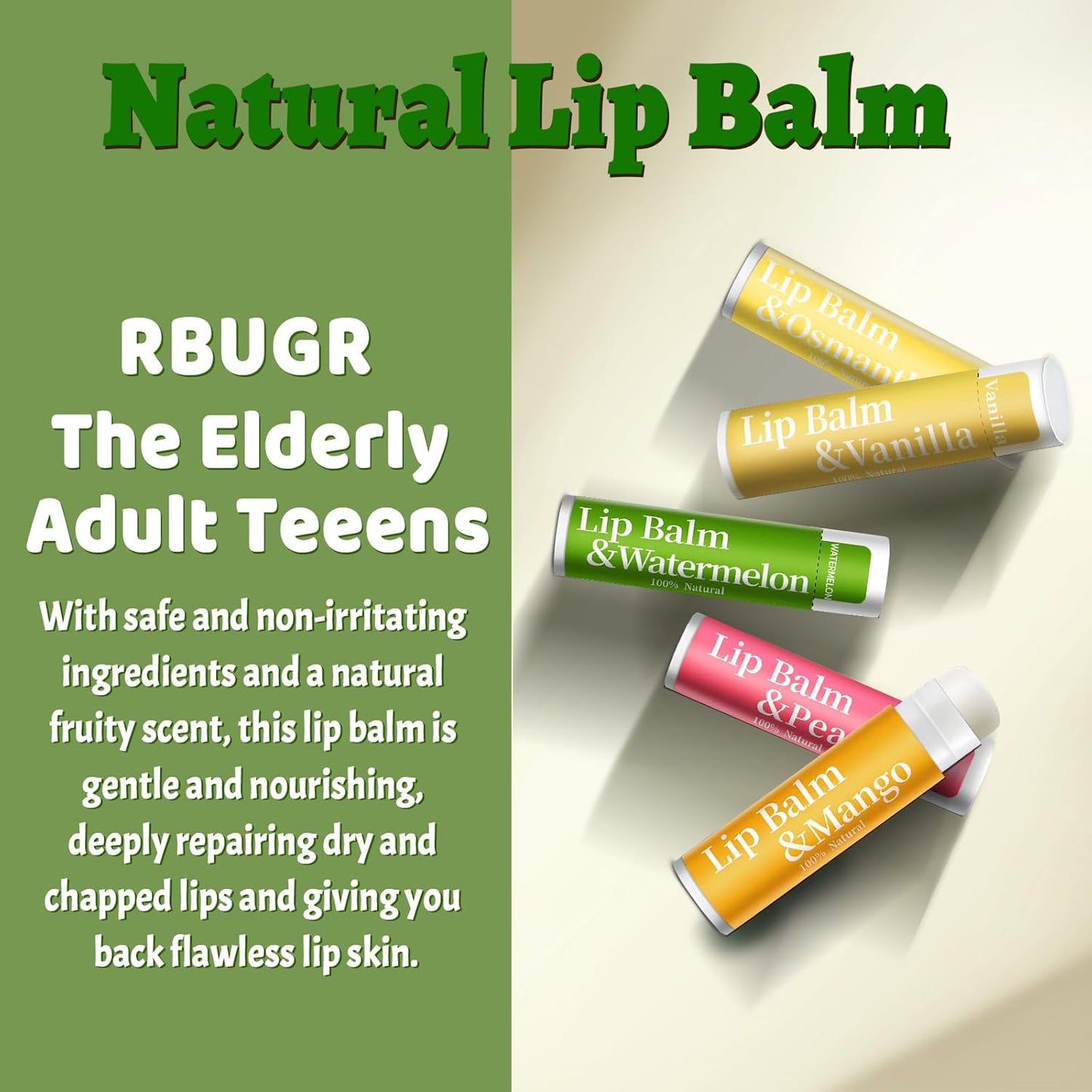 250 Pcs Lip Balm Bulk,12 Fruit Flavored Natural Bulk Lip Balm, Lip Balms Pack with Vitamin E, Lip Balms Gift Set Women Stocking Stuffers Party Favors, Moisturizing&Soothing(4.2g/0.15oz)