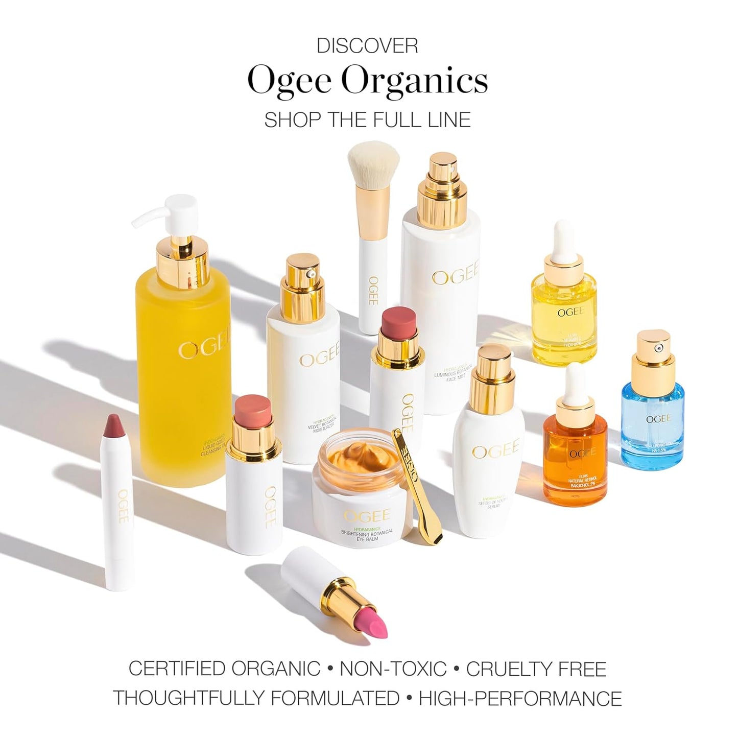 Ogee Sculpted Complexion Foundation Stick (Hazel 2.00N - Light, Golden Undertones) Full Coverage Foundation Makeup - Instantly Balance & Even Complexion - 70% Organic Ingredients