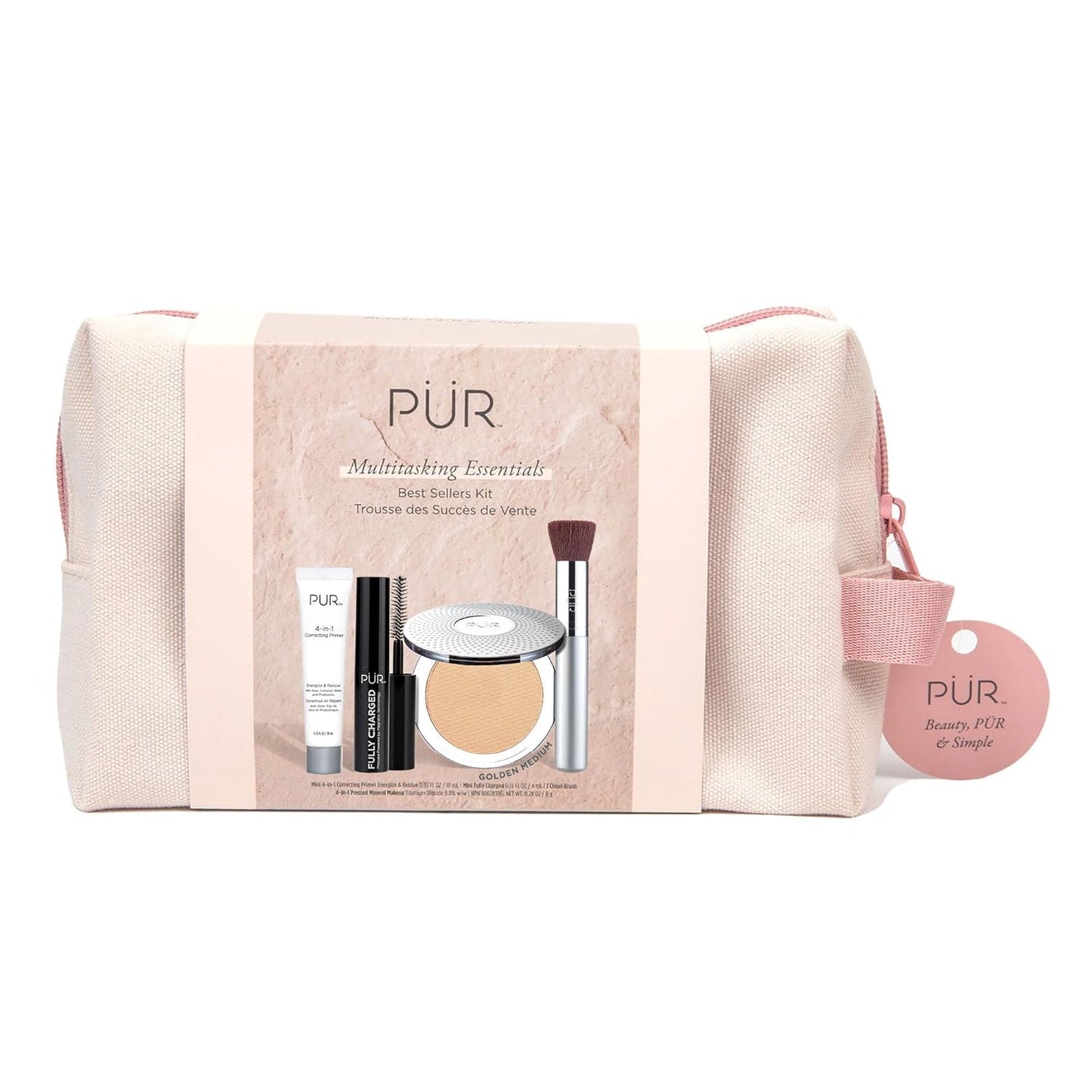 PÜR Beauty Multitasking Essentials Best Sellers Kit, Everyday Look Deluxe Kit, Condition & Moisturize Skin, Cruelty Free, Light Tan