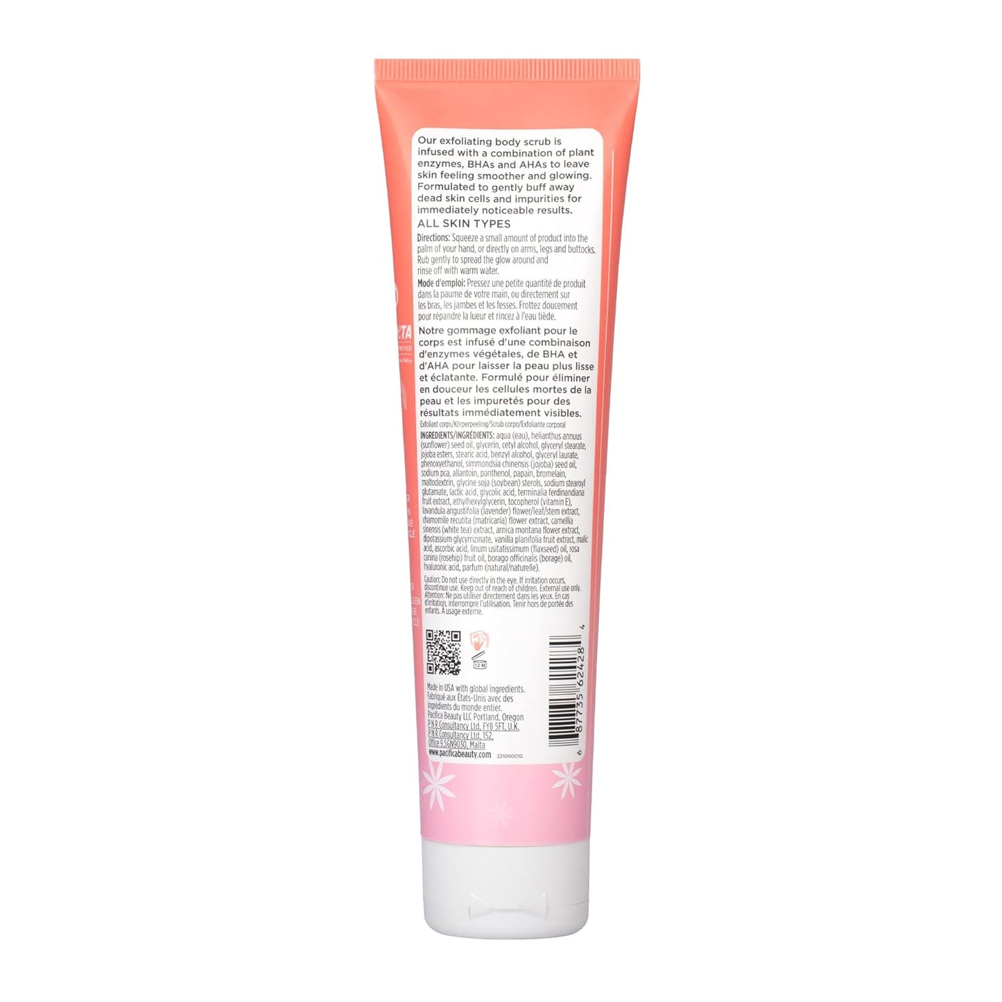 Pacifica Glow Baby Super Lit Enzyme Scrub, Unclogs Pores & Dissolves Skin Impurities, For All Skin Types, Vegan & Cruelty-Free, 4 Fl Oz