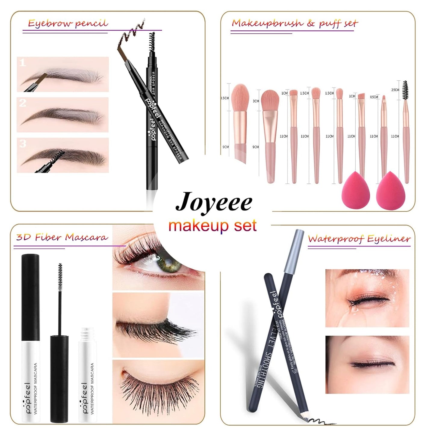Professional Makeup Kit for Women Full Kit, Makeup Set Cosmetic Make Up Kit with Makeup Bag Include Eyeshadow Palette Makeup Brushes Set Lipstick Lip Gloss Foundation Concealer
