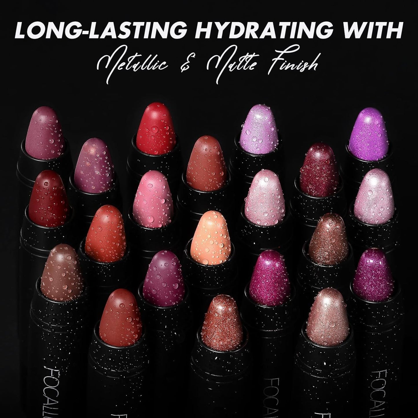 FOCALLURE Ultra Chic Matte Lipstick,Rich Vitamin E Lip Crayon,Lightweight Matte Color without Drying or Fading,Long Lasting Waterproof Lips Makeup,DARE YOU