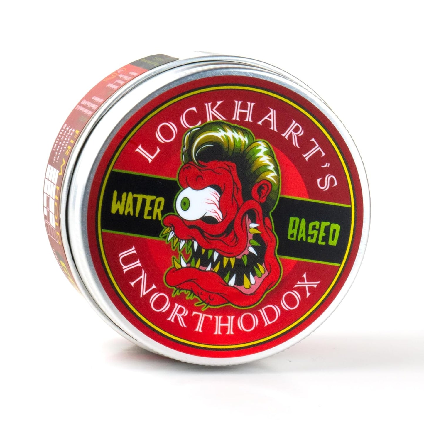 Lockhart’s Unorthodox Water-Based Goon Grease - Handcrafted Water-Based Pomade for Men - Strong Hold, Medium Shine - Easy Wash Out - Spicy Goon Scent (3.4oz)