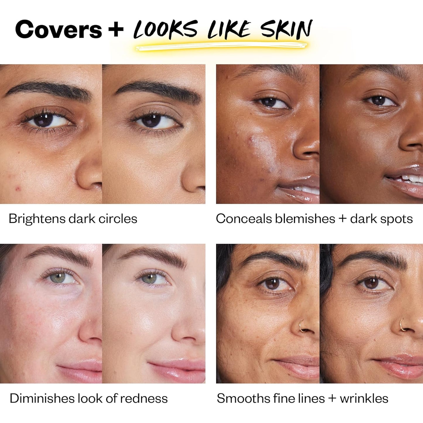 Kosas Revealer Concealer - Medium Coverage Makeup with Hyaluronic Acid, Conceals Dark Circles Under Eyes, Dark Spots and Blemishes + Brightens, Hydrates, Long-Lasting & Vegan, (Tone 3.8 N)