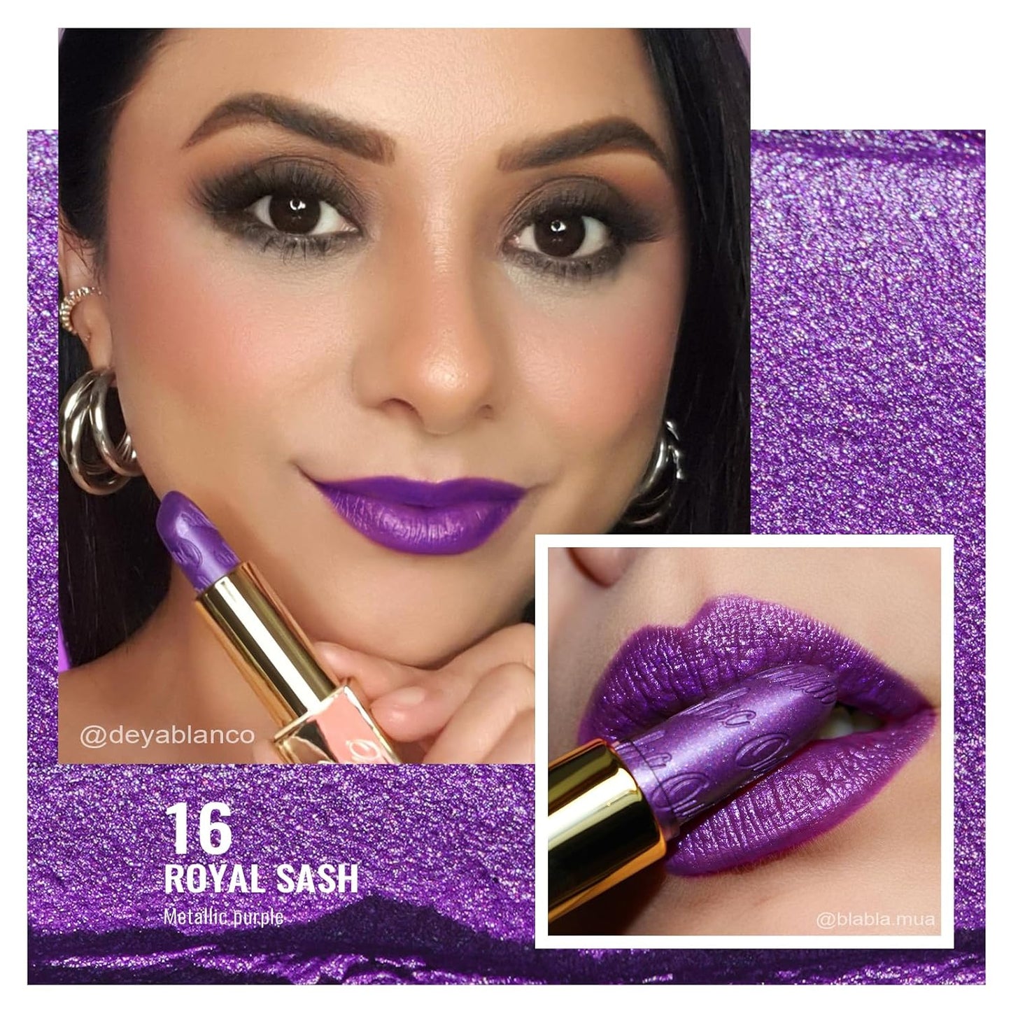 Oulac Metallic Lipstick Set 3PCS High Impact Lipcolor with Moisturizing Formula, Vegan Beauty, Full-Coverage Lip Color, Gift Lipstick for Women, 4.3g X 3PCS, 16+20+21