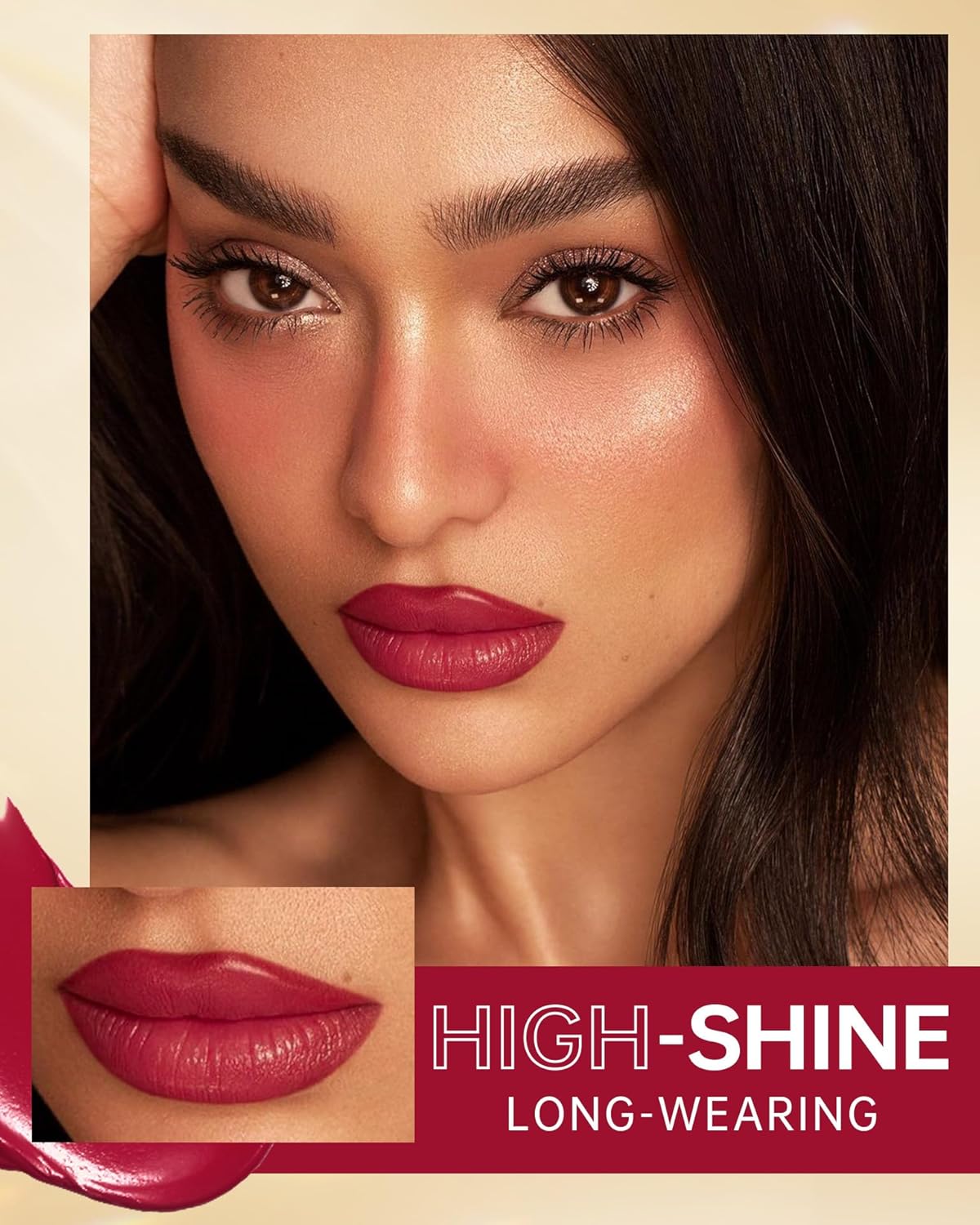 MAKI YIKA Red Lipstick for Women Moisture Hydrate Lipsticks Glossy Dark Lipsticks Sheer Finish Lightweight Tinted Lip Balm, Z03 Undressed