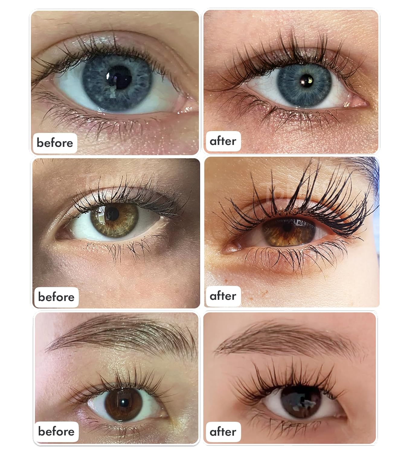 Eyelash Growth Serum - Innovative Formula for Longer, Thicker, Fuller Brows & Lashes - Natural, Cruelty-Free & Hypoallergenic - 0,05 Fl Oz(1,5 ml)