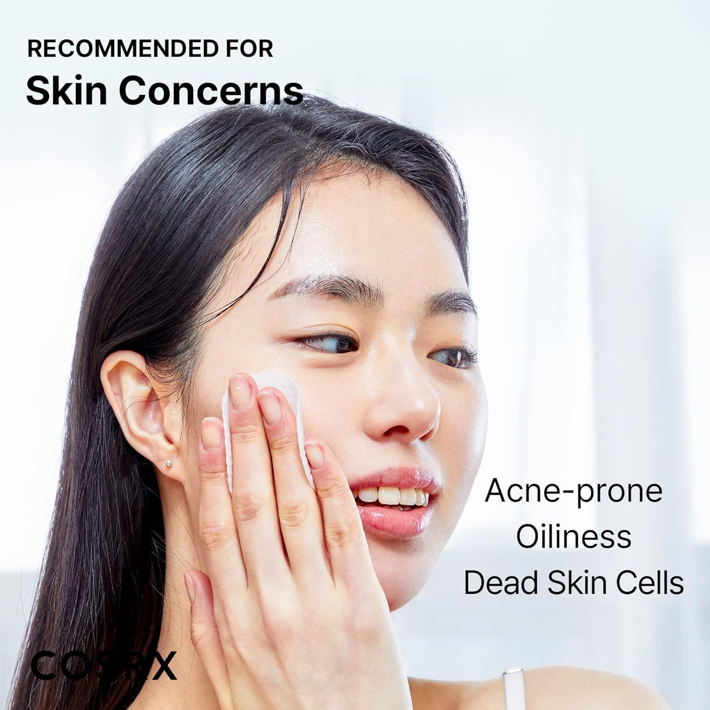 COSRX BHA Toner Pads, 70 Sheets, Exfoliating Pads for Dead Skin & Blackheads, Minimize Pores, Prevent Breakouts, Improve Skin Texture, Korean Skin Care