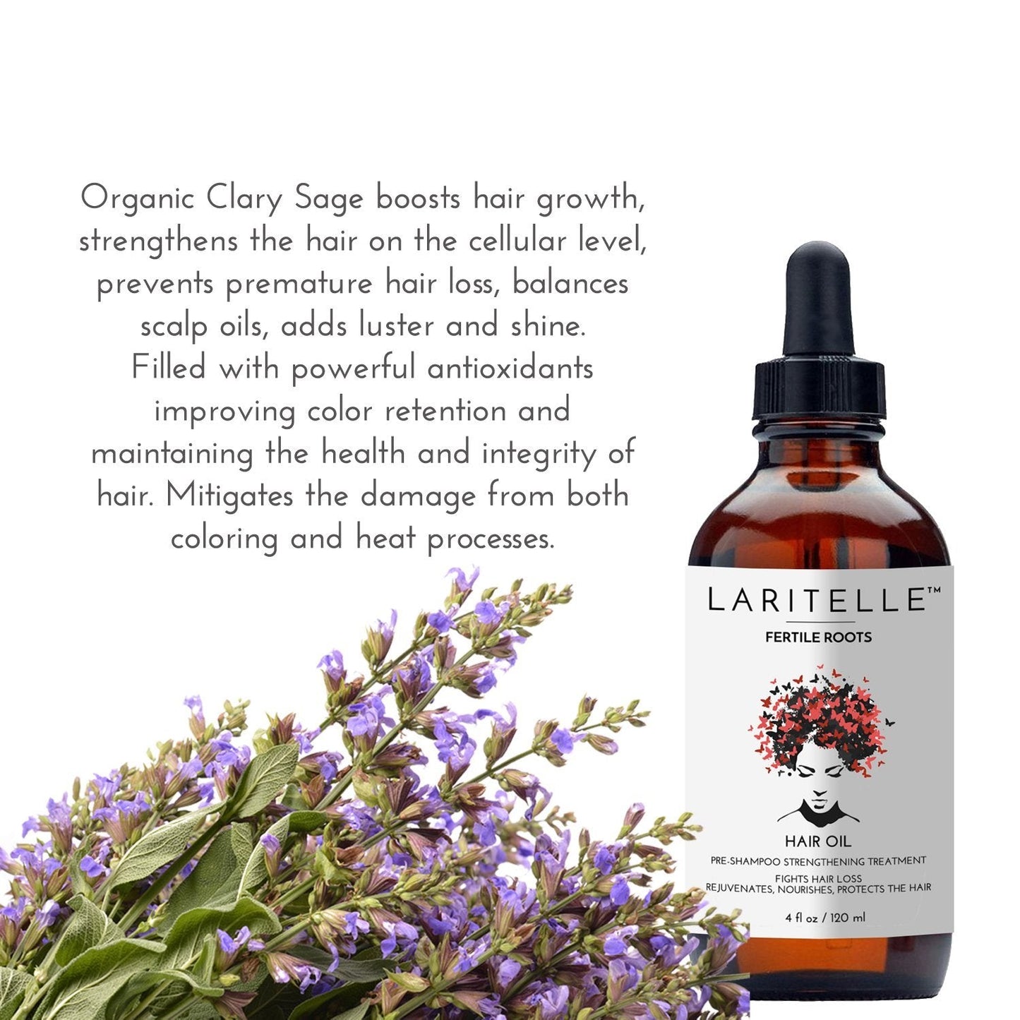 Organic Hair Loss Treatment for Men and Women | Fortifying, Strengthening and Follicle Rejuvenating | Stops Hair Shedding, Promotes New Hair Growth | GMO-free. Vegan | 4 oz