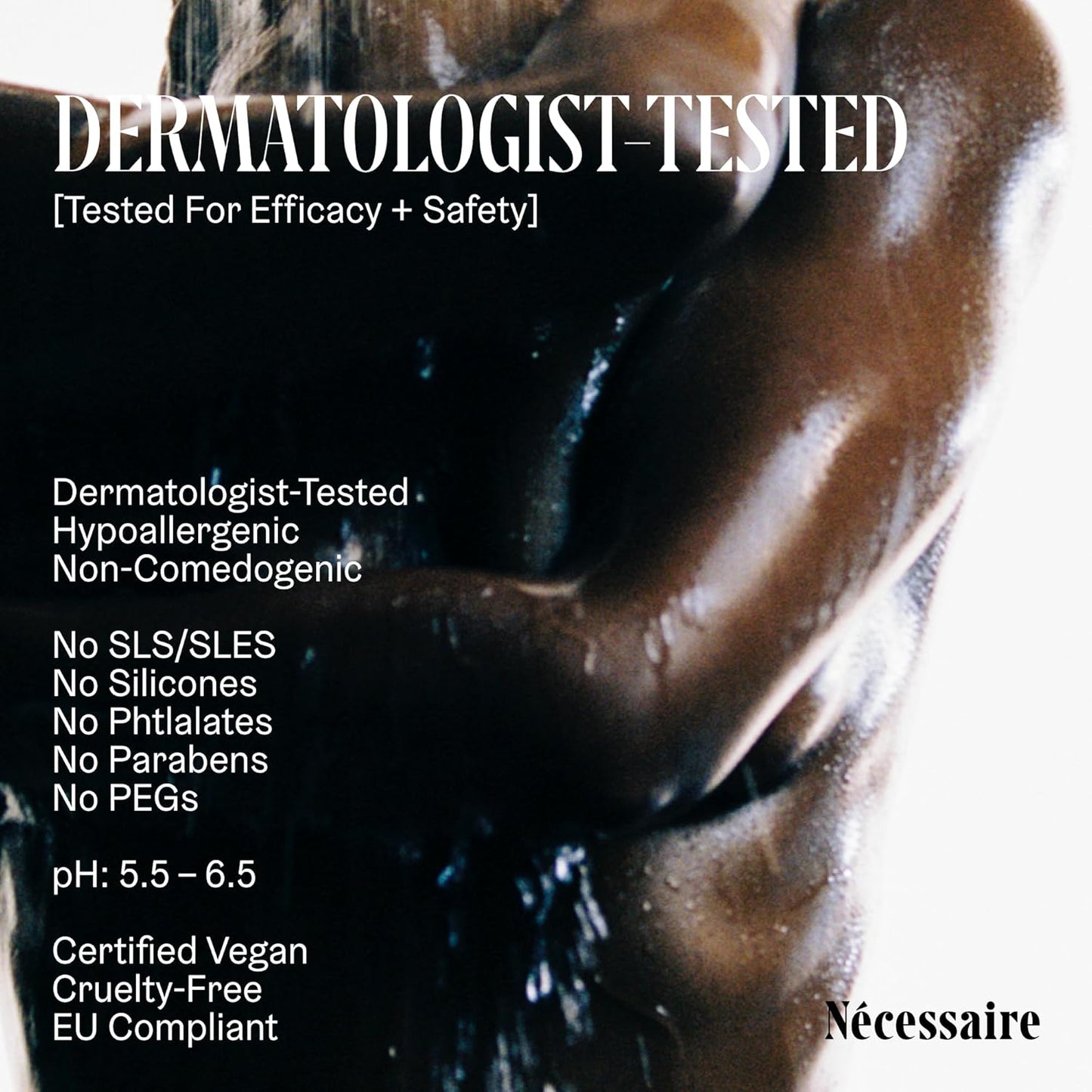 Nécessaire The Body Wash Eucalyptus - Natural Body Wash for Women & Men, Replenishing Shower Gel with Niacinamide, Vitamin C/E + Omega 6/9. Oil-In-Gel Cleanse, 8.4 fl oz.