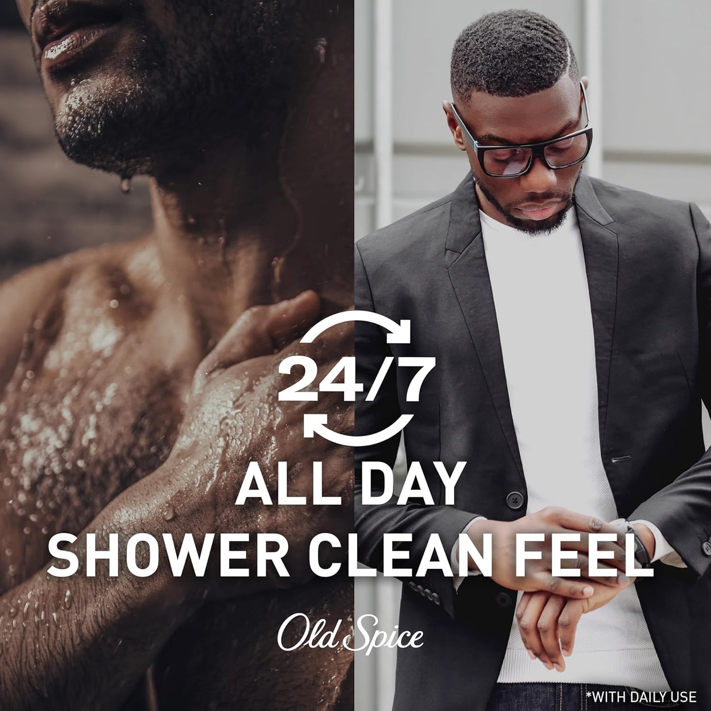 Old Spice Body Wash for Men, 24/7 Shower Fresh with Lasting Scent, Red Collection, Swagger with Cedarwood Scent, 33.4 fl oz (Pack of 4)
