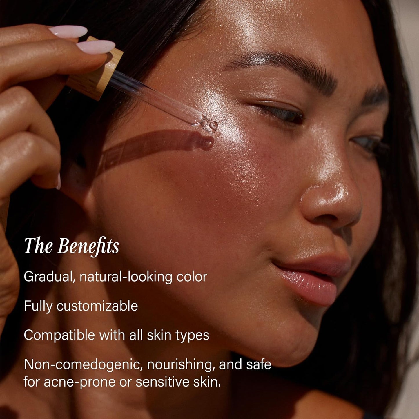 '+ Lux Unfiltered N°12 Face Tanning Drops - Non-Comedogenic Bronzing Drops for Face with Hyaluronic Acid, Vitamin E, & Passionfruit Oil - Fragrance Free, Cruelty Free, & Vegan Self Tanner