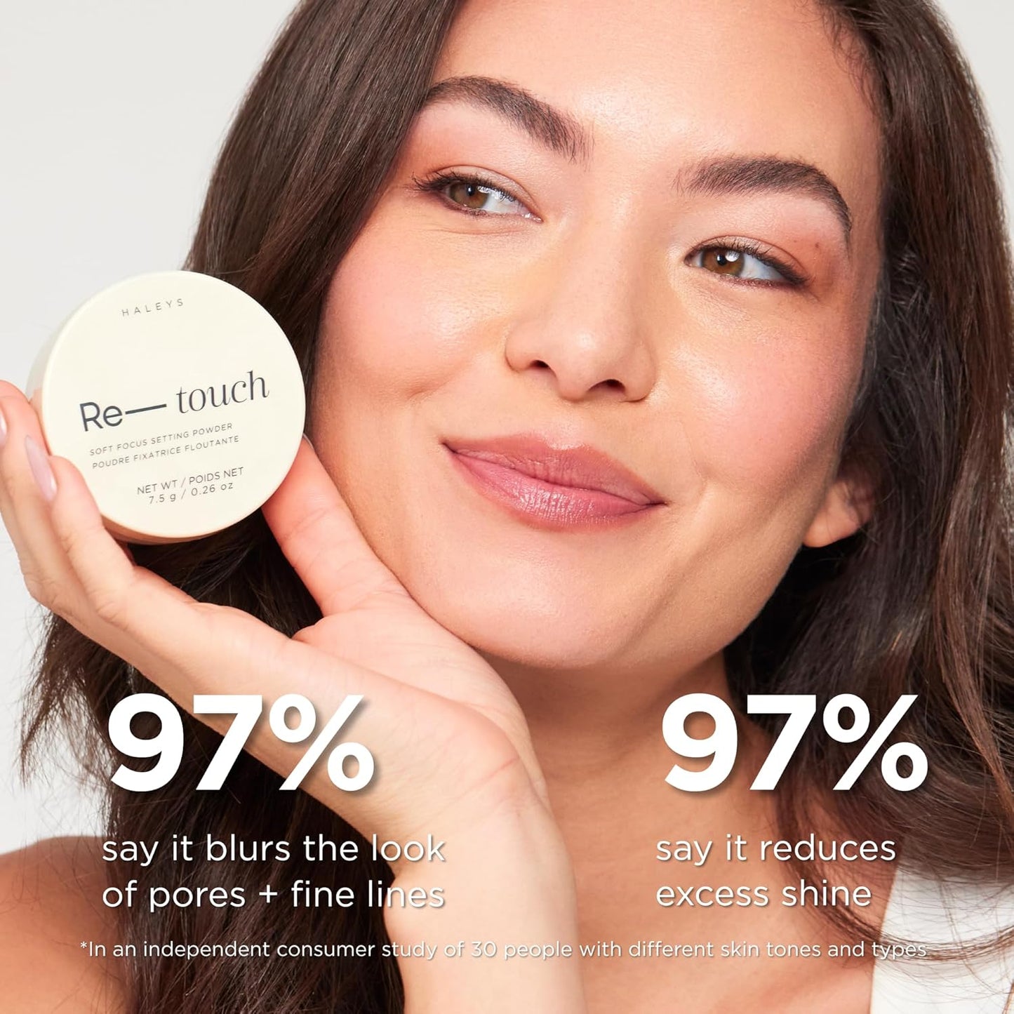 HALEYS Re-touch Setting Powder VEGAN + CRUELTY-FREE, Ultra-Blurring, Lightweight, Non-Caking, Nourishes, Smoothens for Filter-Like Finish, Soft Focus Translucent Loose Powder (Honey Shade)