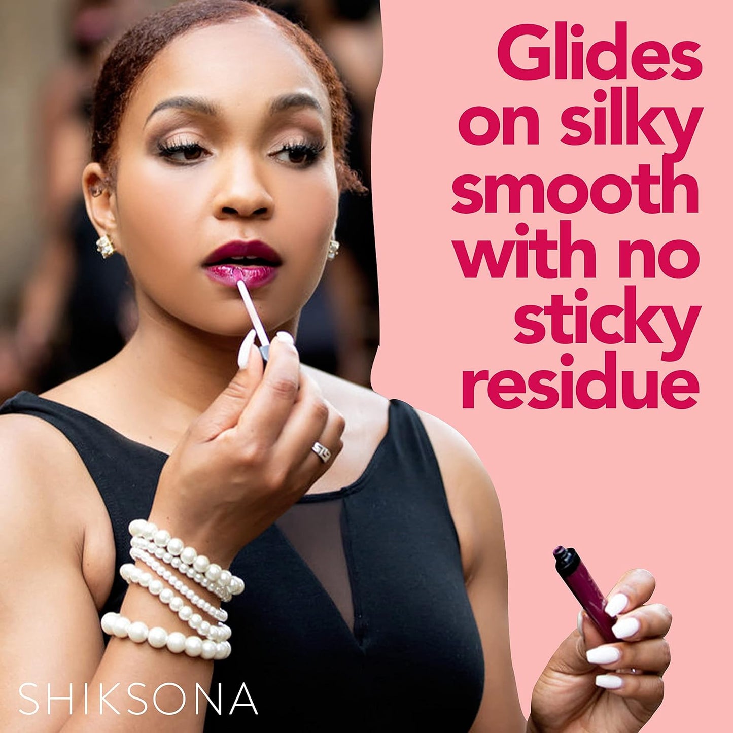 High Shine Lip Gloss | Hydrating, Vegan, Non-Sticky Lipgloss in a Timeless, Universal Color | Sassy Stunner (Sheer Peach with Pink Shimmer)