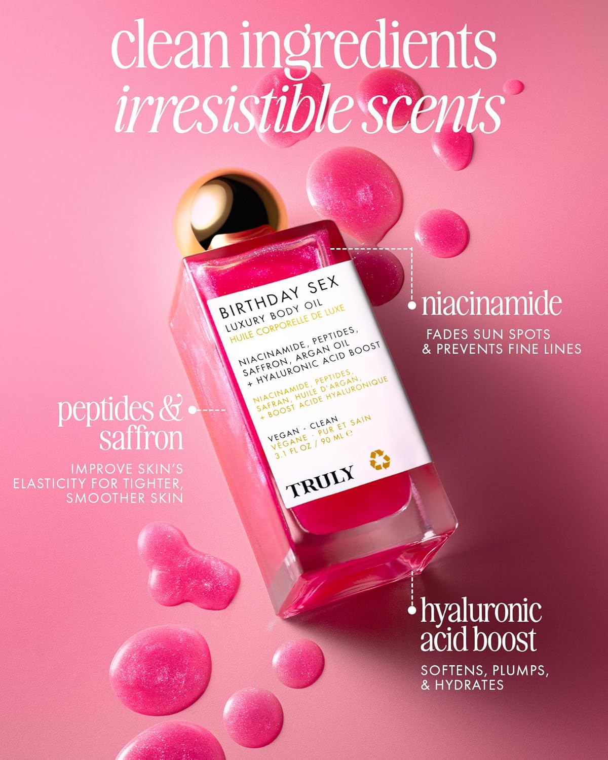 Truly Beauty Birthday Sex Luxury Body Oil