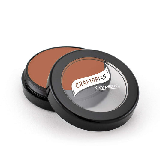 Graftobian HD Glamour Crème Foundation 1/2oz, Weightless Full Coverage Makeup, 65 Inclusive Shades, For All Skin Types, Natural or Full-Glam Looks, For Professionals and Beginners, Henna