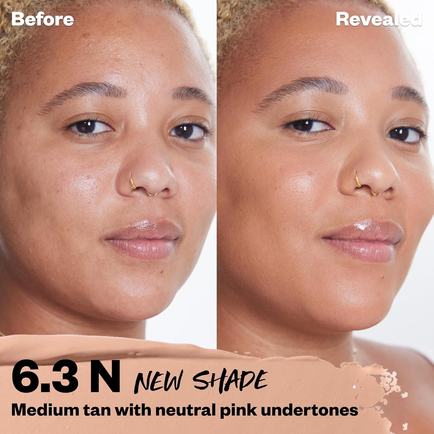 Kosas Revealer Concealer - Medium Coverage Makeup with Hyaluronic Acid, Conceals Dark Circles Under Eyes, Dark Spots and Blemishes + Brightens, Hydrates, Long-Lasting & Vegan, (Tone 6.3 N)