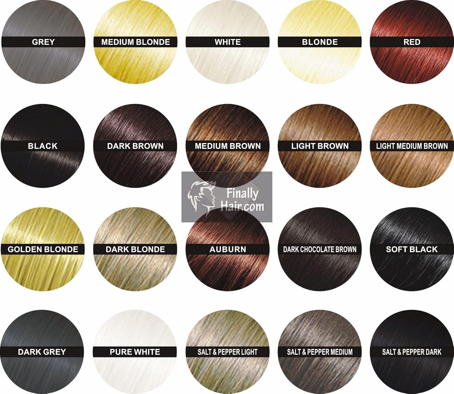 Hair Building Fibers 100 Grams Refill Your Existing Bottle. Highest Grade Fiber By Finally Hair (Medium Salt & Pepper - dark chocolate brown with white/grey highlights)