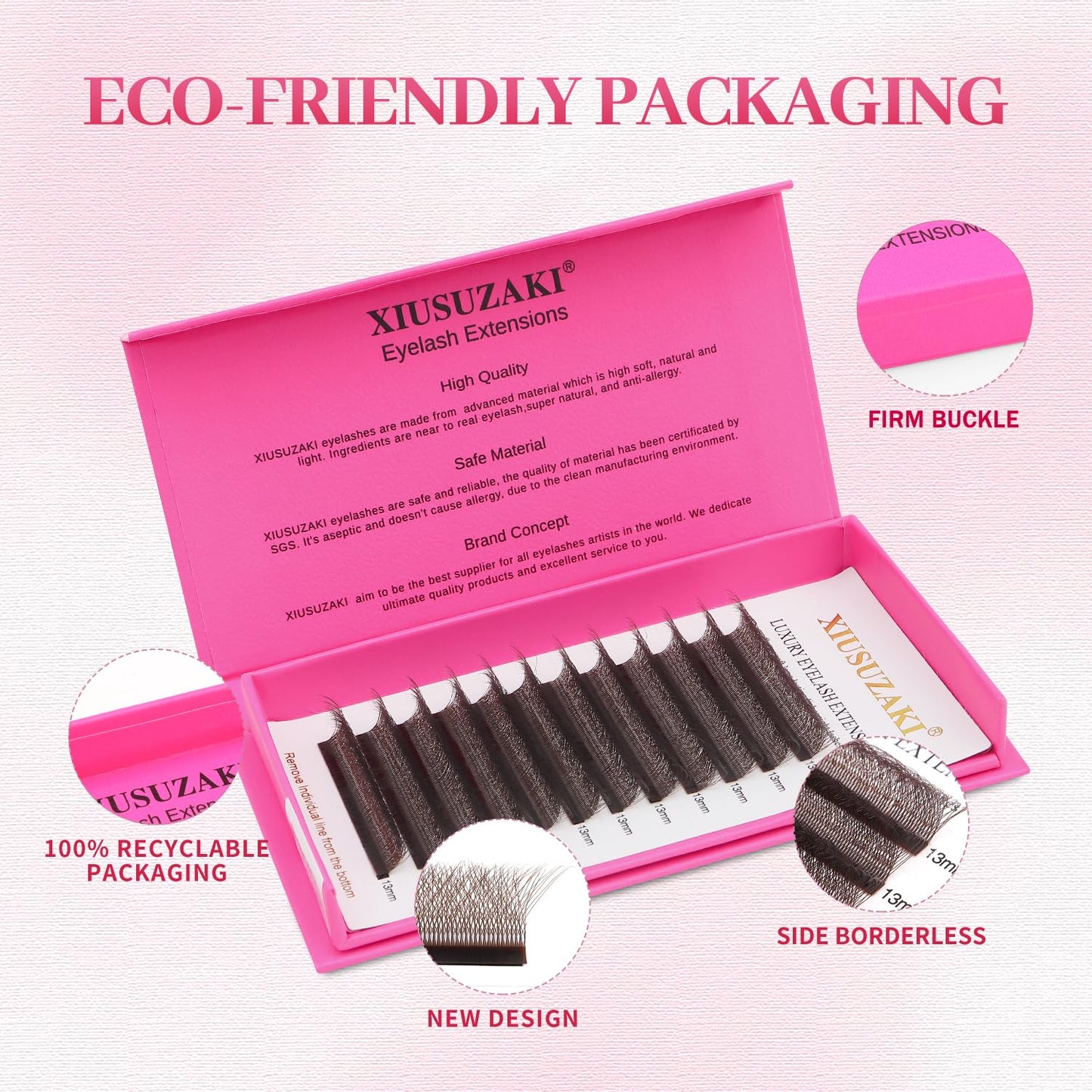 W Lash Extensions Brown 5D Eyelash Extensions W Shape 0.07mm Thickness C Curl Mix 8-15mm Premade Fans Volume Lashes Matte Black Crisscross(W-Brown-5D-0.07-C,8-15mm)