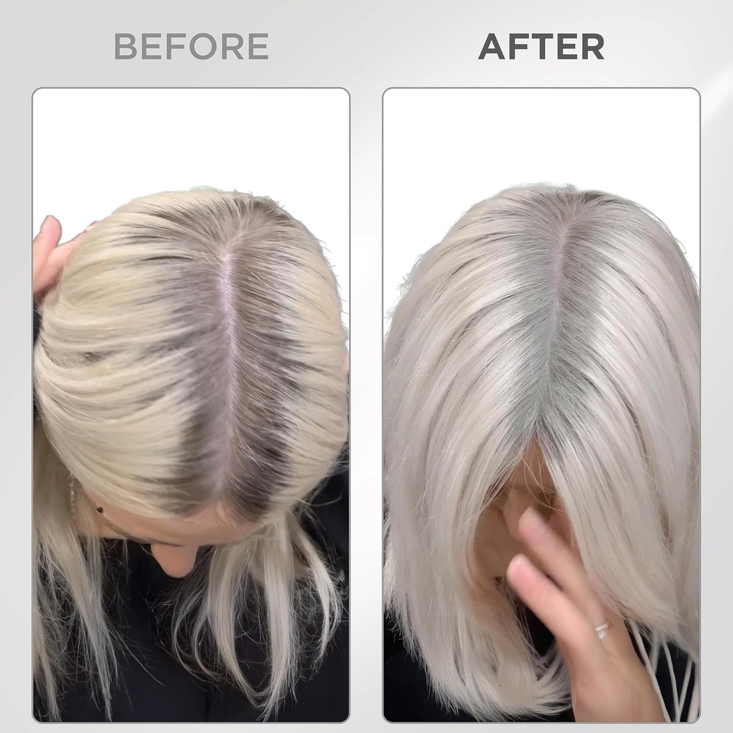 THICK FIBER Root Touch Up and Hair Loss Concealer Set - Water & Sweat Resistant Hairline Powder for Thinning Hair, Women - Includes Brush (White)