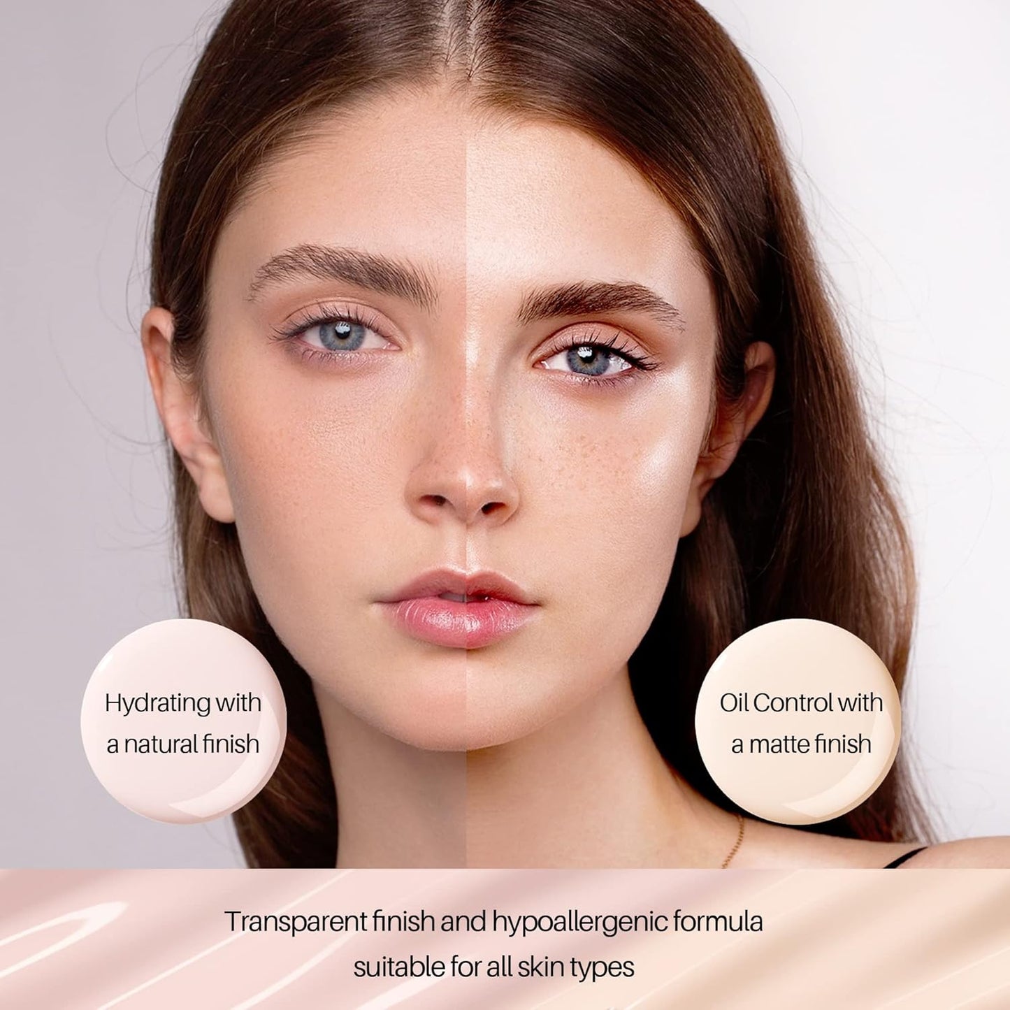FV Primer, Hydrating Foundation Primer for All Skin Tones with Natural Looking Without Creasing, Smudging, or Fading, Hydrate Moisturizes Makeup Face Primer 1 Fl Oz(30ml)