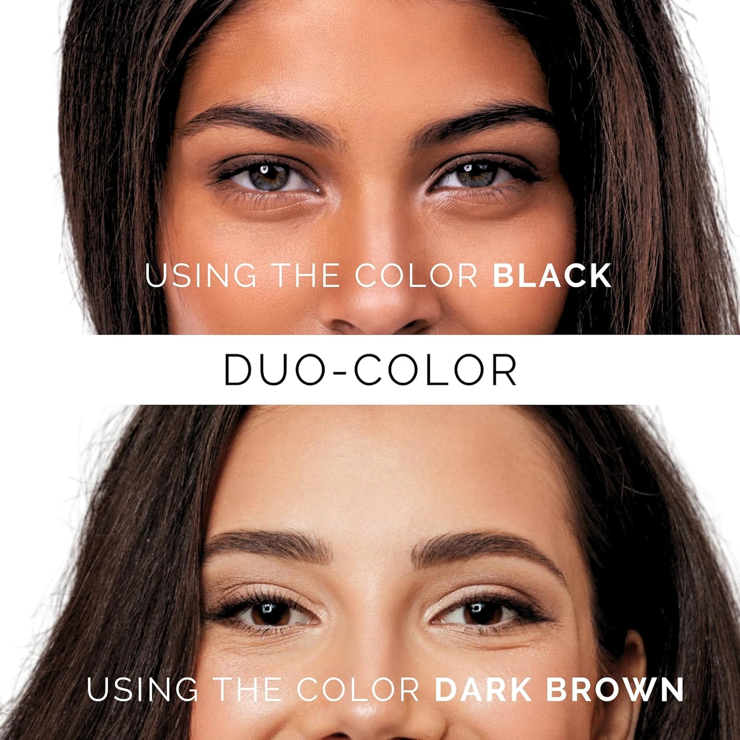 Dual-Color Eyebrow Stamp Stencil Kit with 9 Reusable Eyebrow Stencils for Professional Brow Stamping Shaping Kit and Instant Long Lasting Filling and Waterproof Tinting Definer