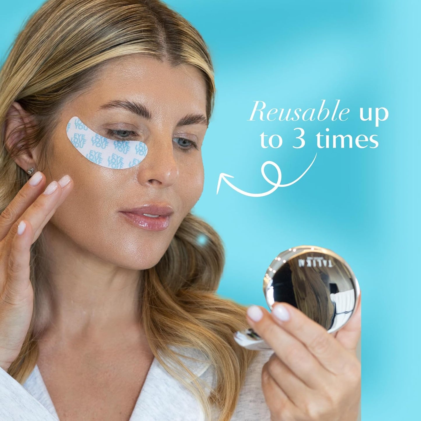 Talika Eye Therapy Patch - Instant Smoothing Under Eye Patches - Mask For Dark Circles Puffiness & Tired Eyes - 6 Refills Reusable Under Eye Patches for Adults Skincare Eye Treatment