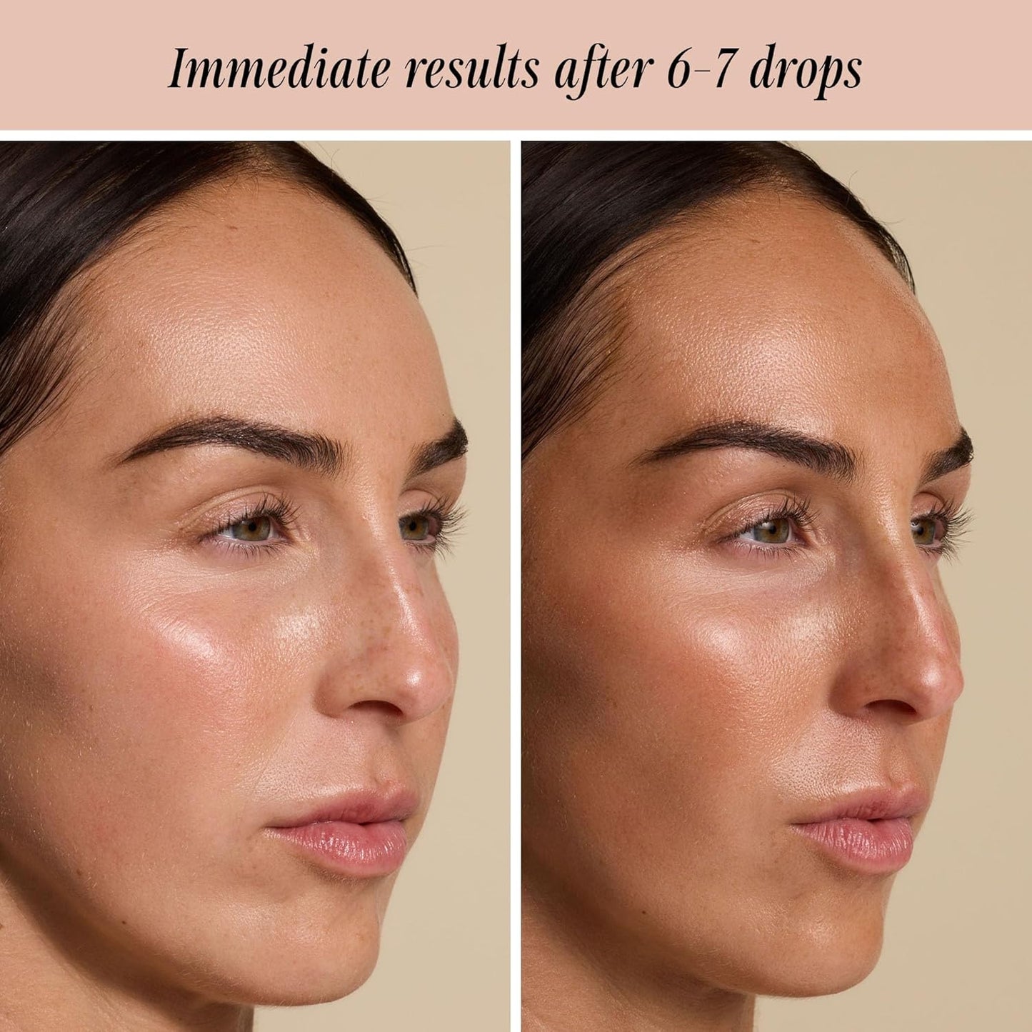 '+ Lux Unfiltered N°12 Sunstruck Face Tanning Drops - Fragrance Free Bronzing Drops for Face with Hyaluronic Acid, Coconut Water, & Passionfruit Oil - Cruelty Free & Vegan Self Tanner