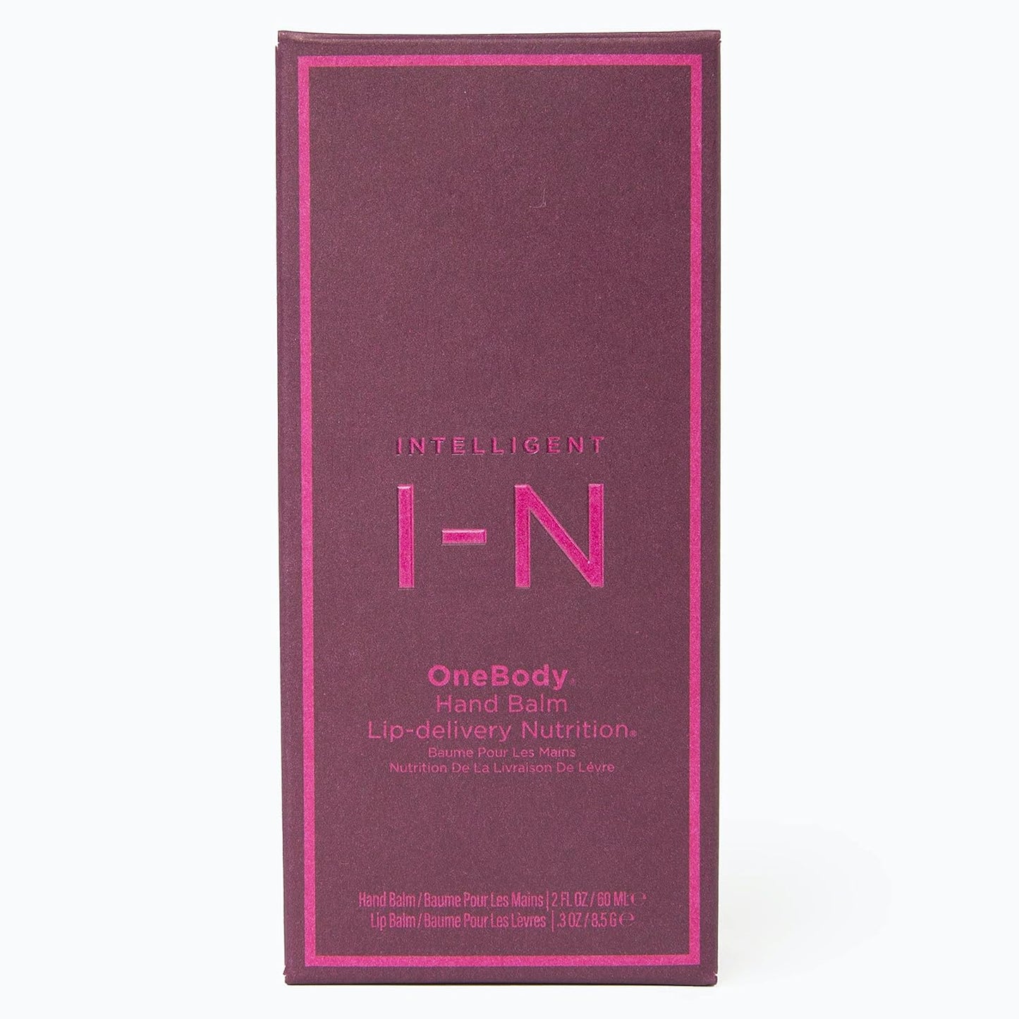Intelligent Nutrients OneBody Hand Balm & Lip Delivery Nutrition Holiday Set - Help Soothe Dry Hands, Cuticles & Lips (2-Piece Set)