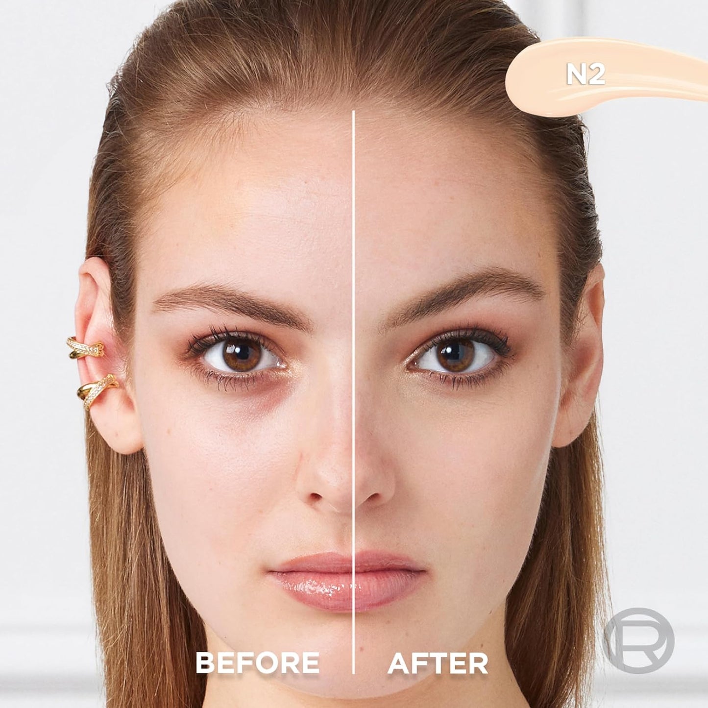 L’Oréal Paris True Match Radiant Serum Concealer, Brightening Under Eye Concealer Make Up with 1.5% Hyaluronic Acid and Caffeine, N2, 0.33 Oz