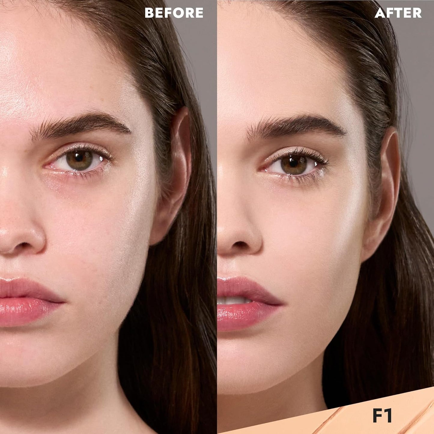 COVER FX Total Cover Cream Foundation - Shade F1 - Buildable Coverage - Natural Finish - Oil-Free - Sweat-Proof