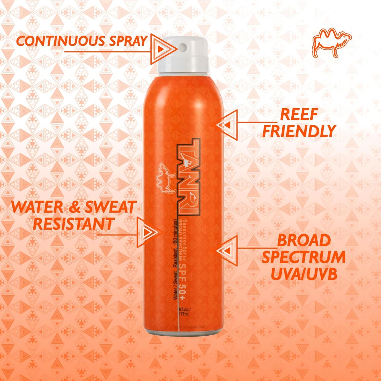 TANRI Primo Explorer Pack; Includes SPF50+ Sunscreen Spray that Goes on Clear, Active Wipes No-Rinse Body Wipes, Moisturizing SPF15 Pear Lip Balm and an Adjustable Fanny Pack (4-Pack Bundle)