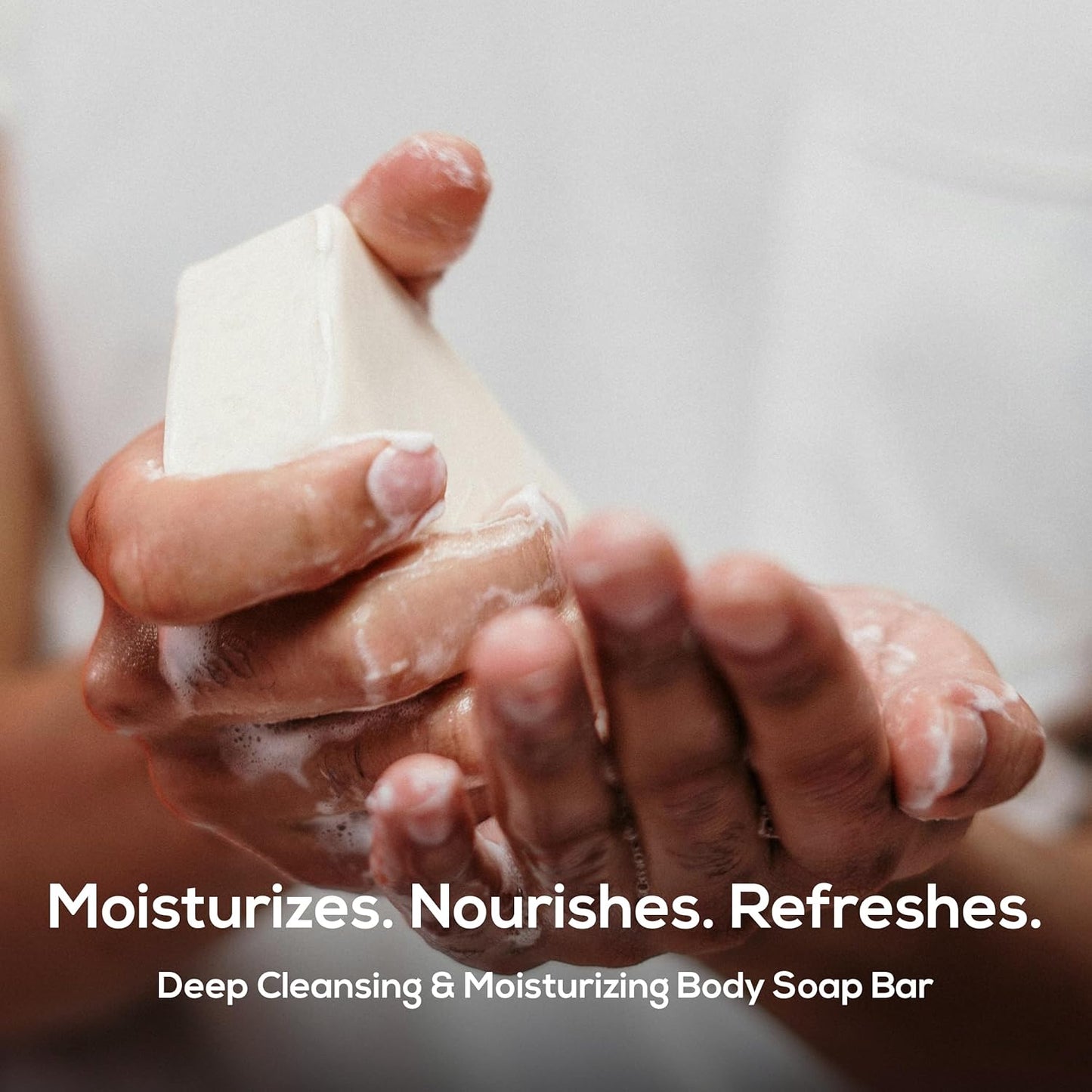 MARLOWE. No. 105 Bar Soap for Men 7 oz, Moisturizing Body Soap, Nourishing & Refreshing with Natural Extracts, Shea Butter, Olive Oil & Green Tea Extracts, Original Sage & Fir Scent