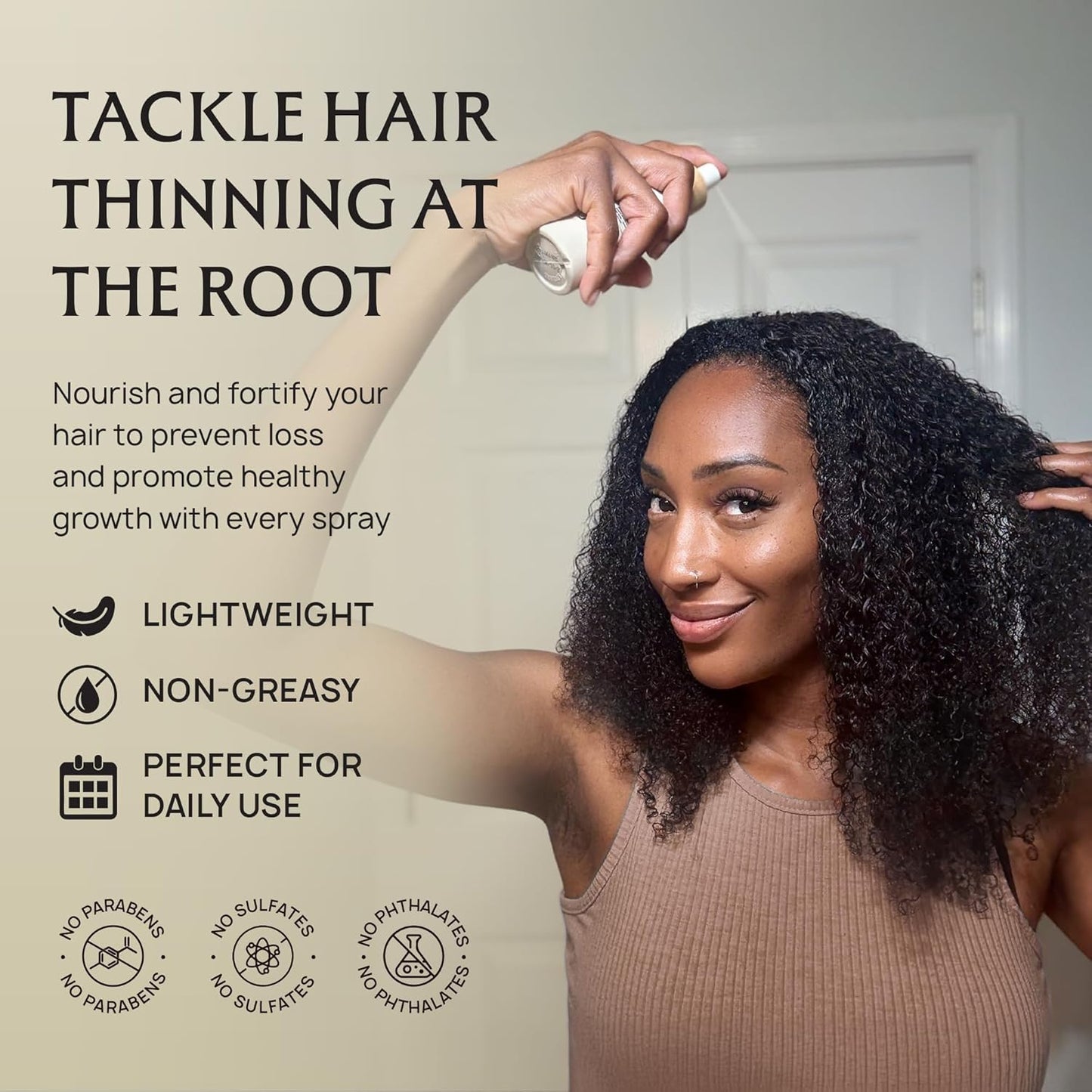 Hair Growth Oil Spray - 100% Pure Ingredients For Non Greasy, Thicker & Stronger Hair - Organic Batana, Castor, Biotin, Saw Palmetto, and Rosemary Oil for Men & Women Scalp - 4 FL OZ