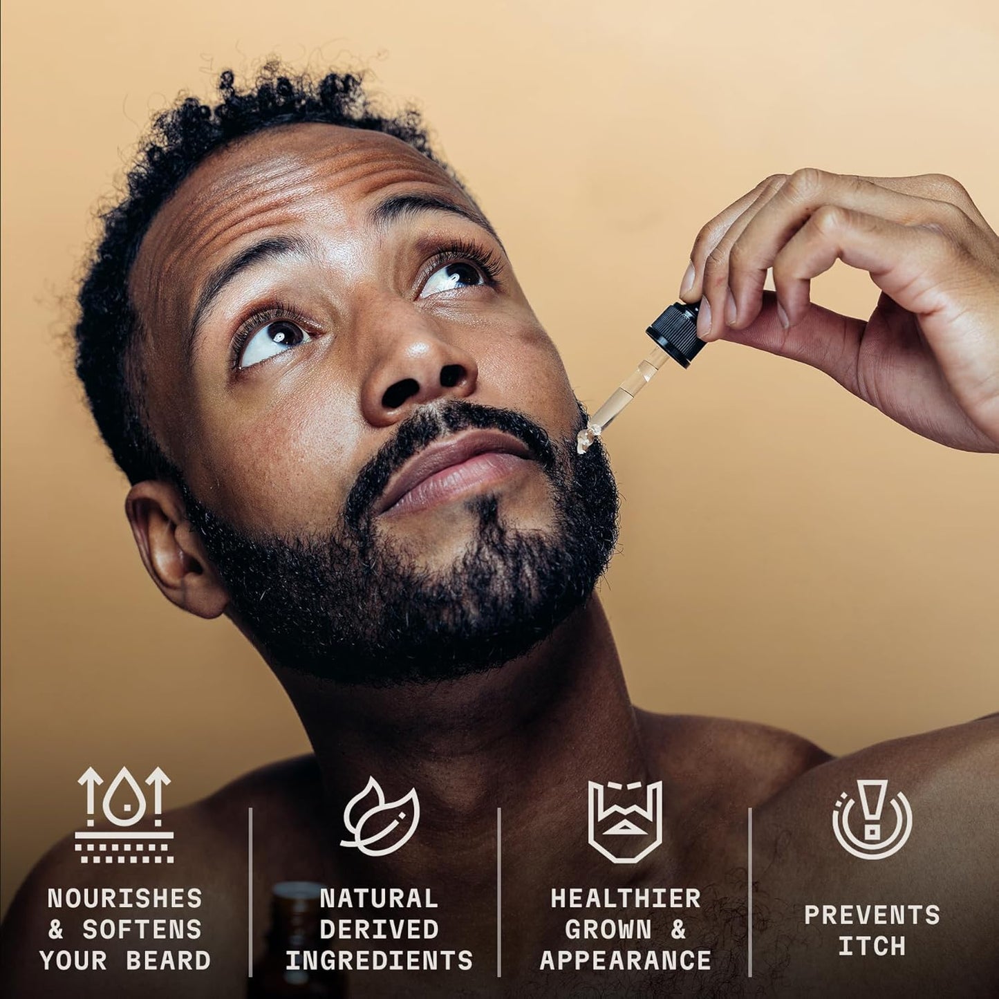 Striking Viking Unscented Beard Oil for Men - 2 Fl Oz, Fragrance-Free - Clear Beard & Mustache Conditioner with Jojoba & Argan Blend, Almond & Tea Tree Oils for Growth & Sensitive Skin