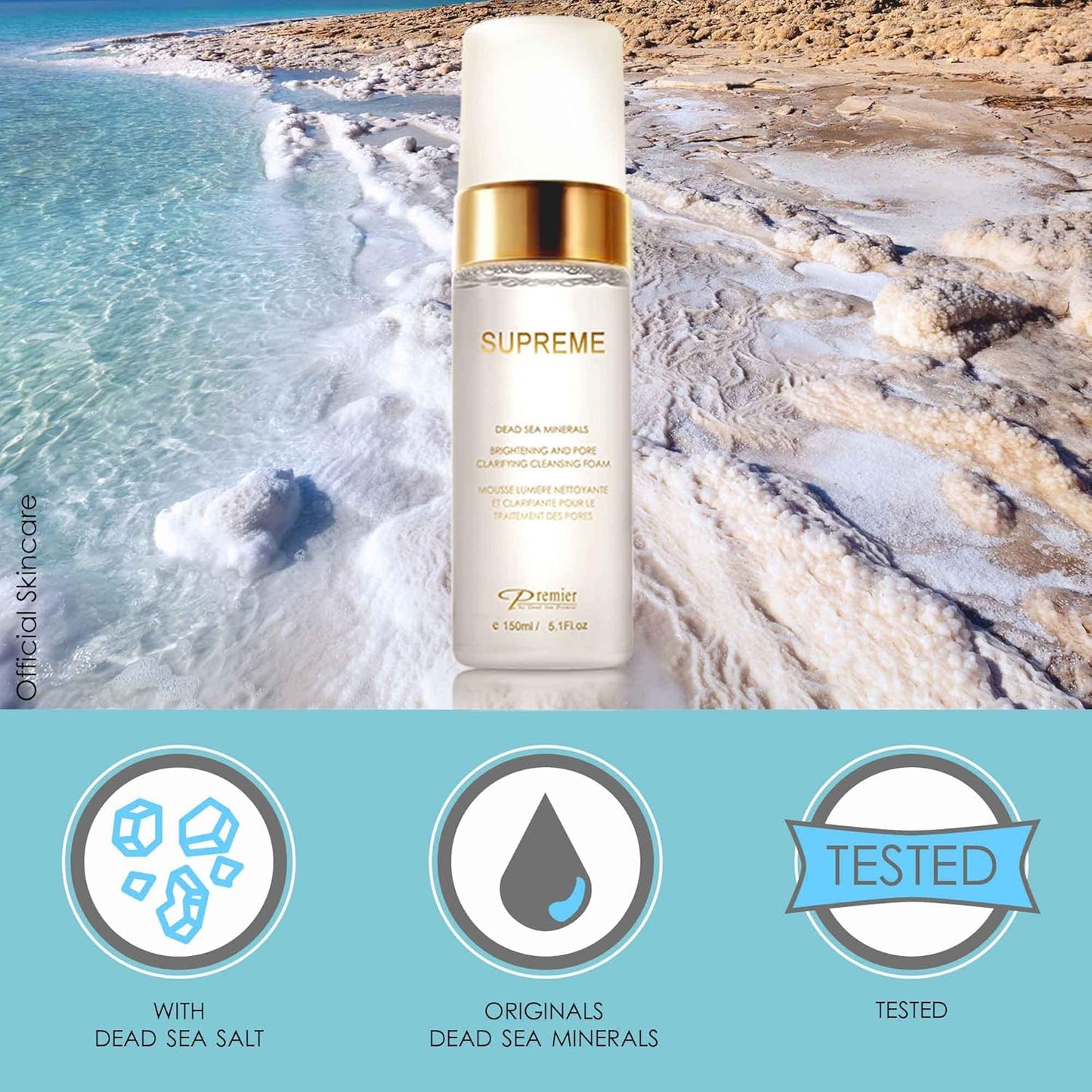 Premier SUPREME Brightening and Pore Clarifying Cleansing Foam 5.1 Fl Oz