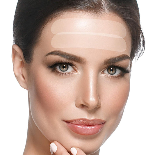 Blumbody Forehead Wrinkle Patches - Anti Wrinkle Facial Patches to Smooth Eyes & Forehead Wrinkles - Non-Silicone Face Tape for Fine Wrinkles between Eyes & Face - 50 Patches (Up to 60 day supply)