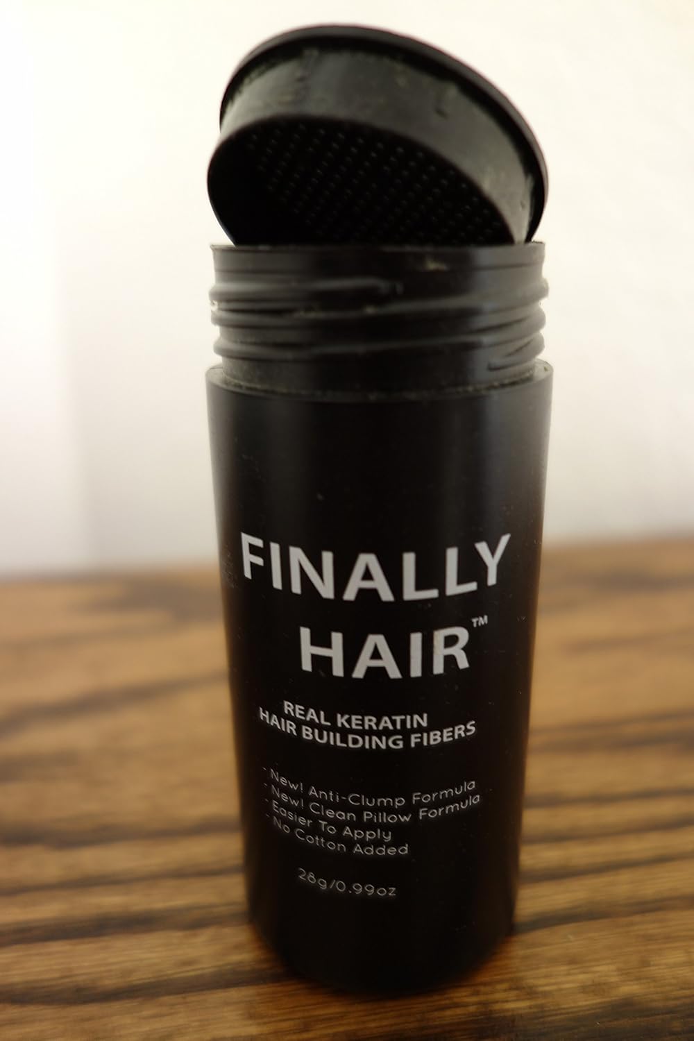 Hair Building Fibers 200 Grams 7 Oz. With Bottle By Finally Hair 50g*4 (Soft Black)