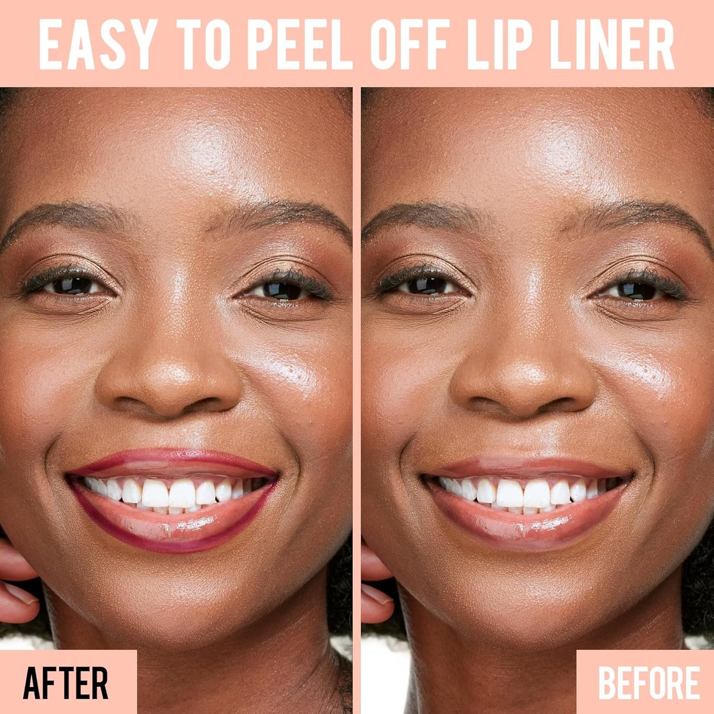 iMethod Lip Stain - Lip Liner Stain, Peel Off Lip Stain with Tweezer, Natural Long Lasting, Waterproof, Easy to Use, Stay On All Day, Cocoa