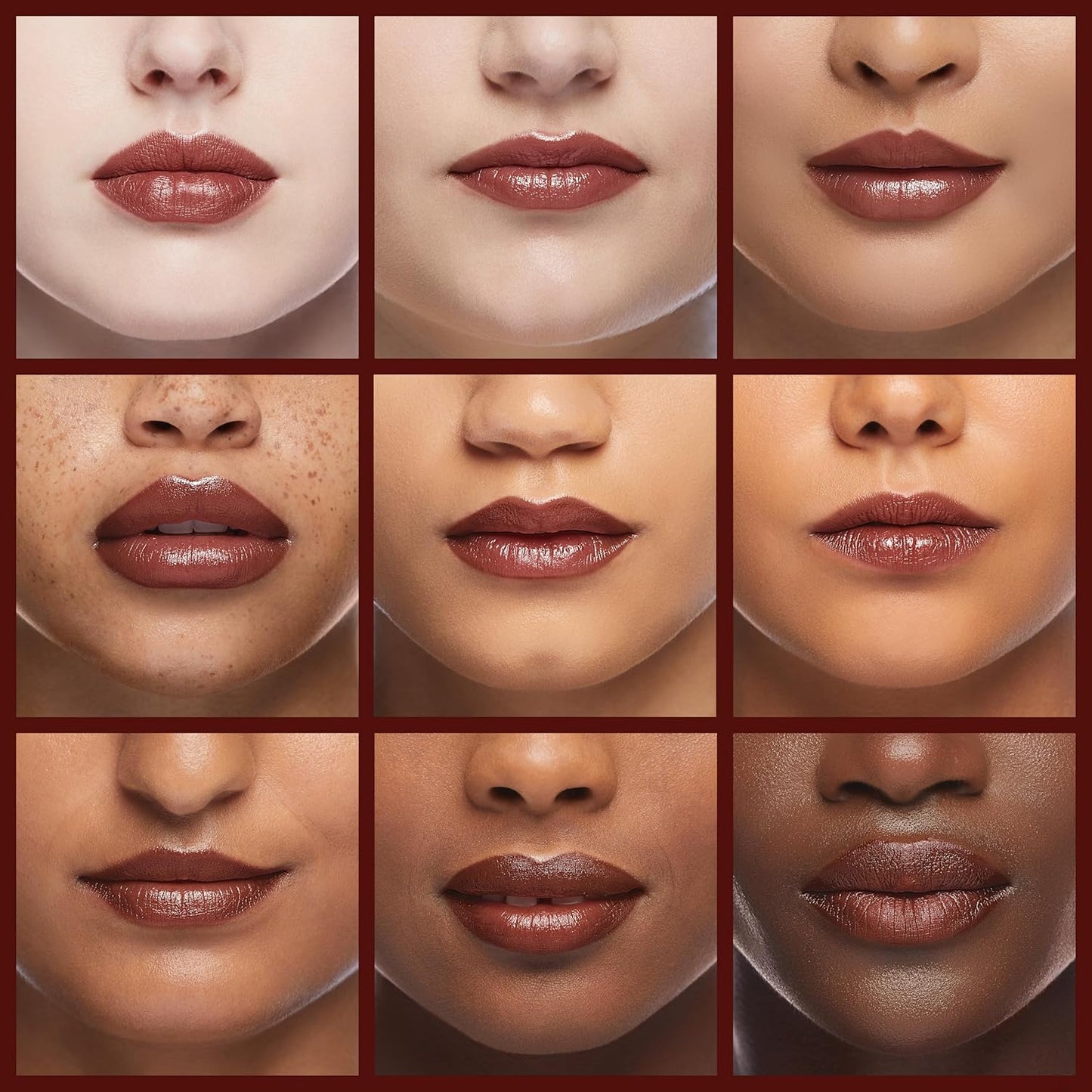 Henné Organics Luxury Lip Tint - Moisturizing, Sheer Natural Color - Intrigue (Brick Red)