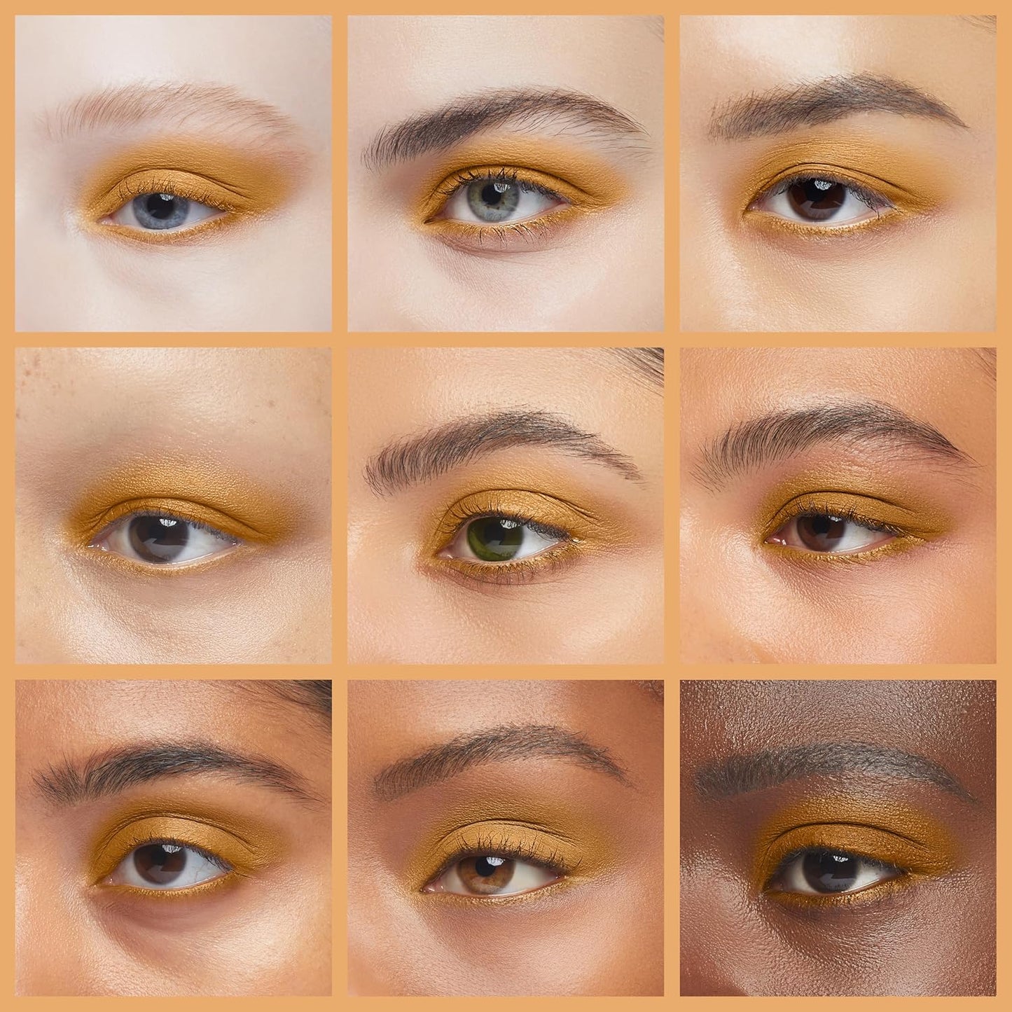 Desert Sun Matte Medium Orange Warm Beige Pressed Powder Single Vegan Eyeshadow; Talc, Paraben & Cruelty Free