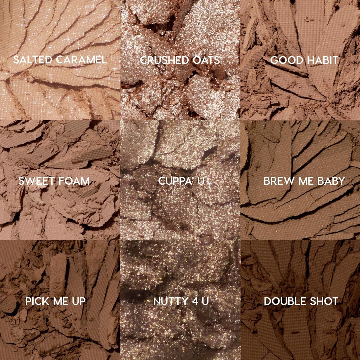 ColourPop Deja Brew Eyeshadow Palette - Cool-Toned Nude Eye Makeup Palette with Matte, Metallic and Matte Sparkle Finishes - High-Pigment Eye Makeup with a Long-Wearing Formula (0.3 oz)