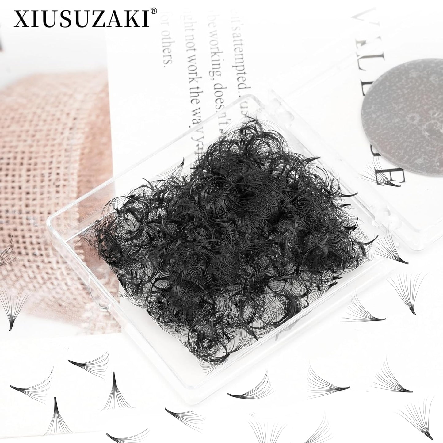 Premade Fans Eyelash Extensions 600 Fans 8D Premade Lash Fans Volume Lash Extensions 0.07 Thickness Eyelash Extension D Curl Mix 8-15mm Fluffy Soft Handmade Loose Fan(600Fans-8D-0.07-D,8-15mm)