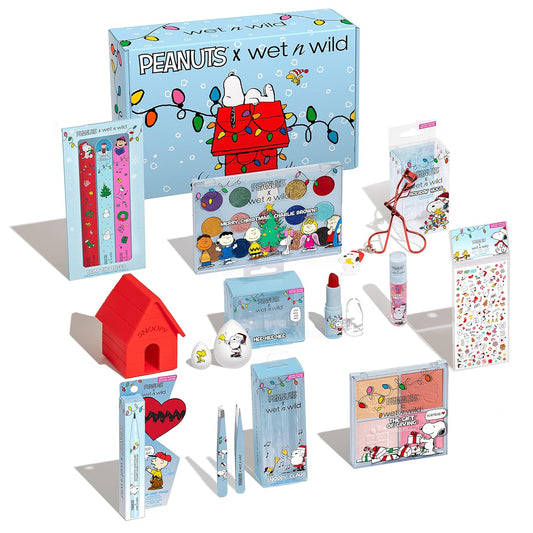 wet n wild Peanut Collection PR Box - Makeup Set with Versatile Brushes, Vibrant Buildable & Blendable Palettes, & Lip Glosses for Unique Looks, Cruelty-Free & Vegan
